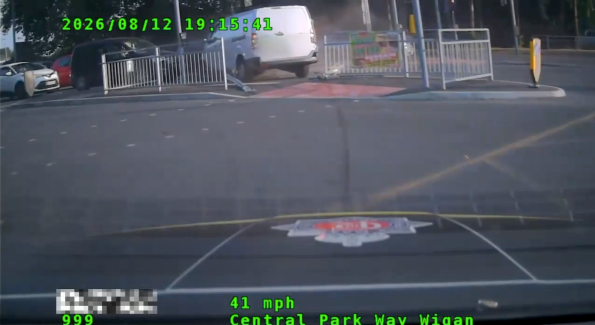 The suspect was arrested at the scene of the crash which ended the pursuit on suspicion of theft of a motor vehicle, dangerous driving, failure to stop, driving under the influence of a controlled substance and possession of Class A and C drugs.