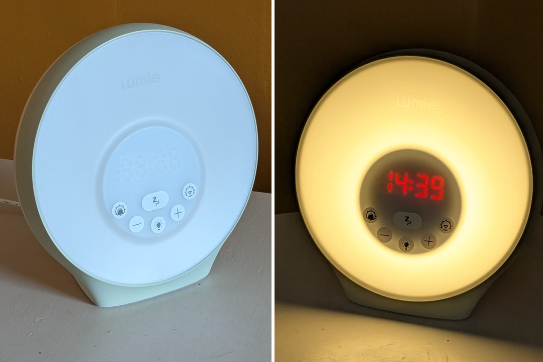 The light is diffused, offering a soft and comfortable white light (Kat Bayly/The Independent)