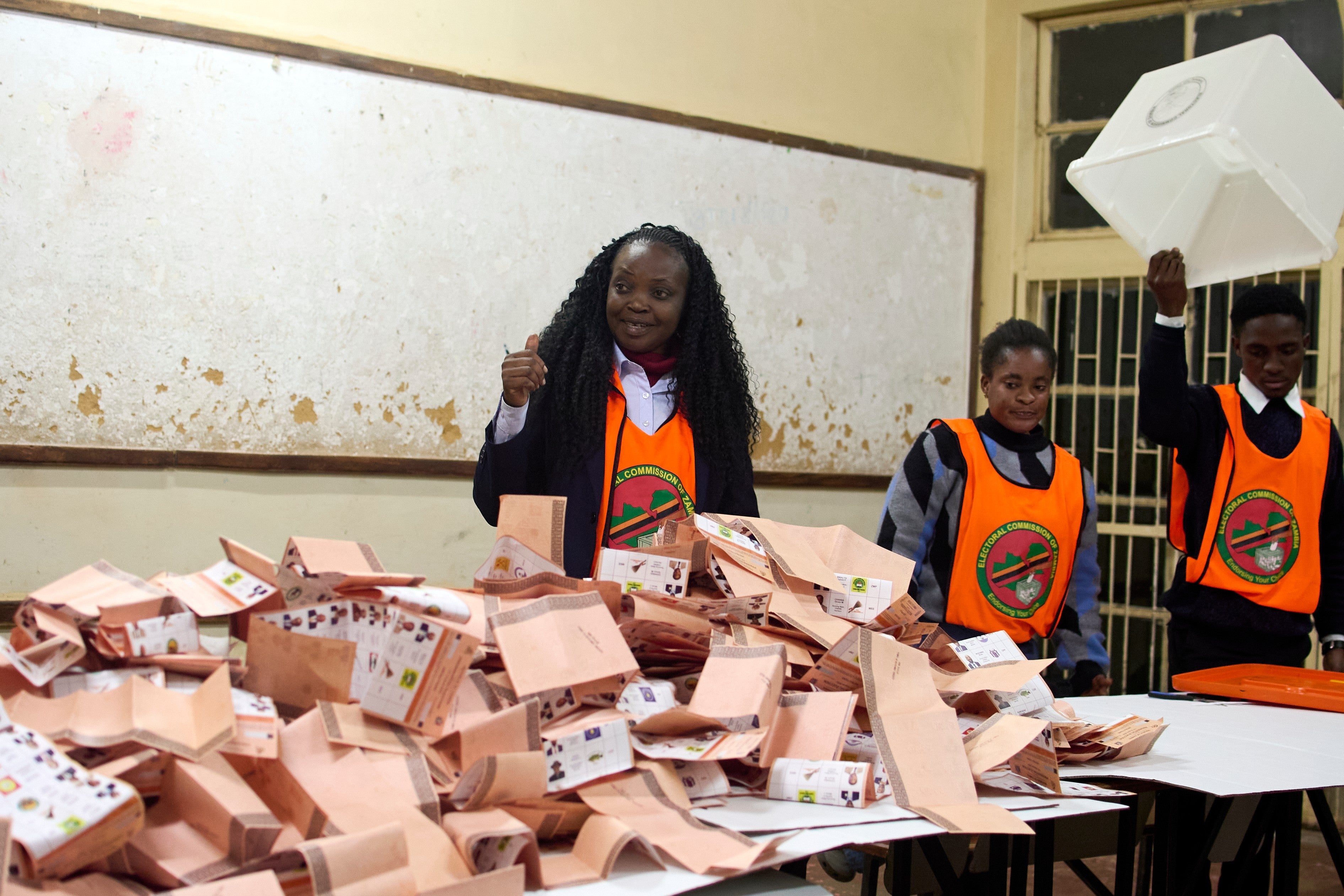 It is currently unclear when the vote count in Zambia will resume