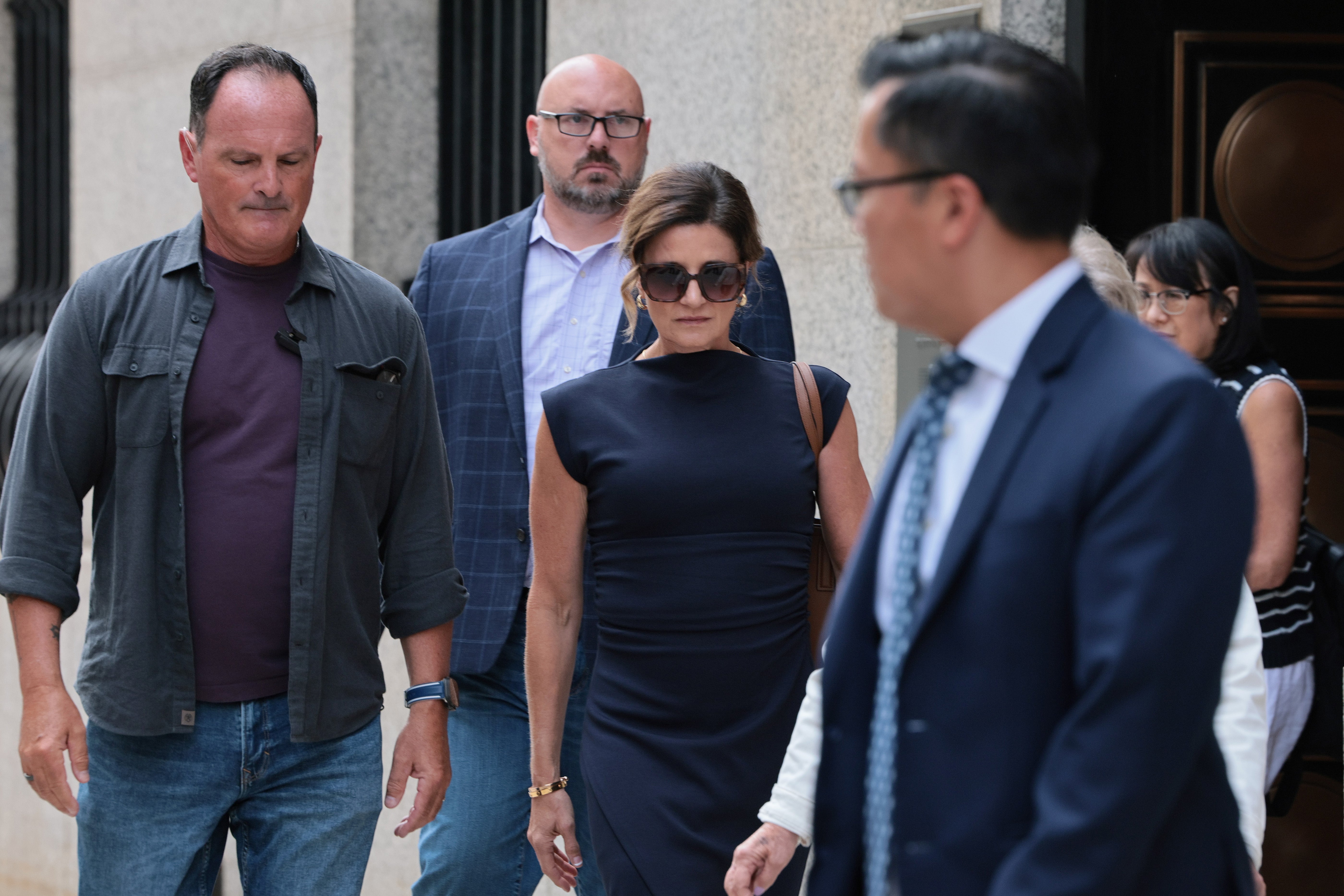 Paulette Thompson, the wife of Brian Thompson, was visibly upset in the courtroom as Mangione described releasing his pent-up frustrations with the health insurance industry by shooting Brian in midtown Manhattan (Getty)