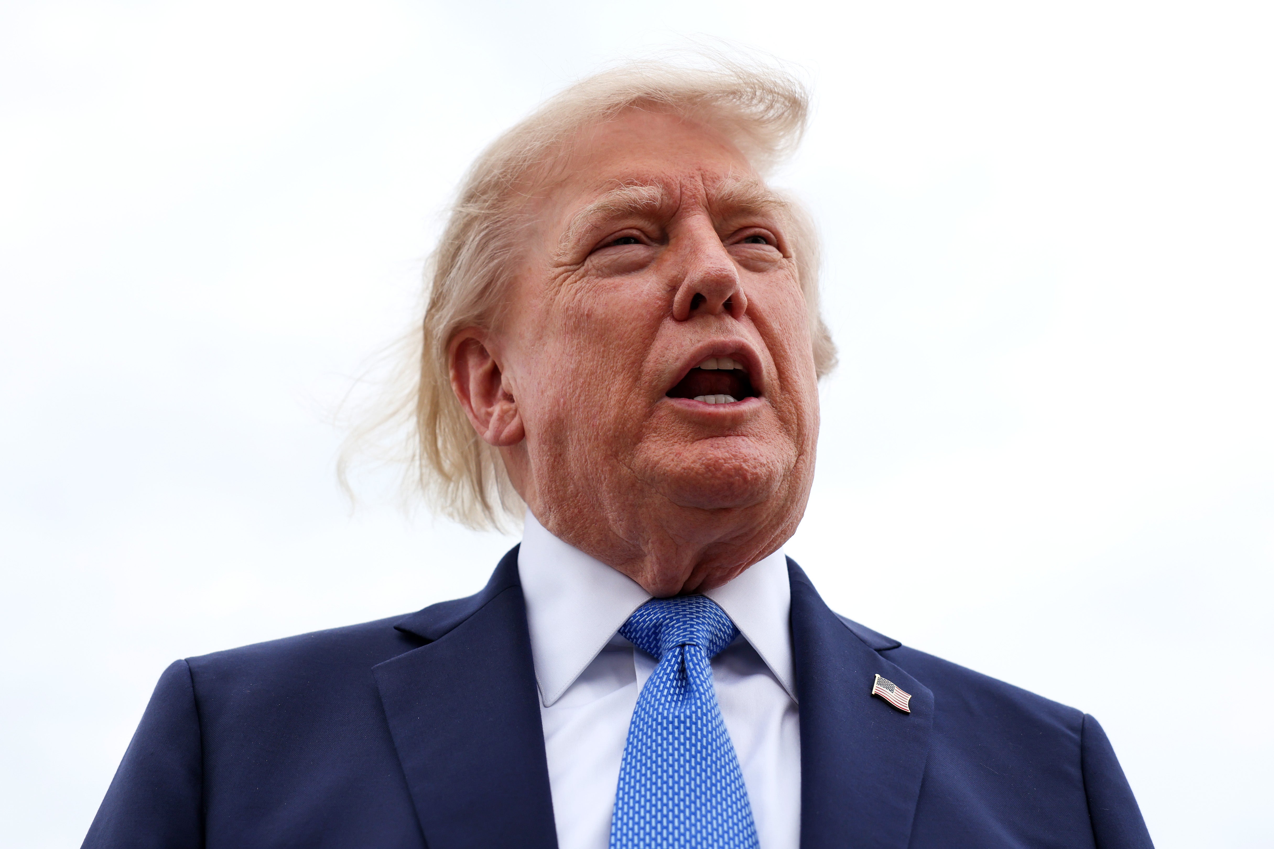 Trump told reporters that family members of USS Lincoln sailors are not concerned about its conditions and that the more than 200-day deployment has not gone on ‘nearly long enough'