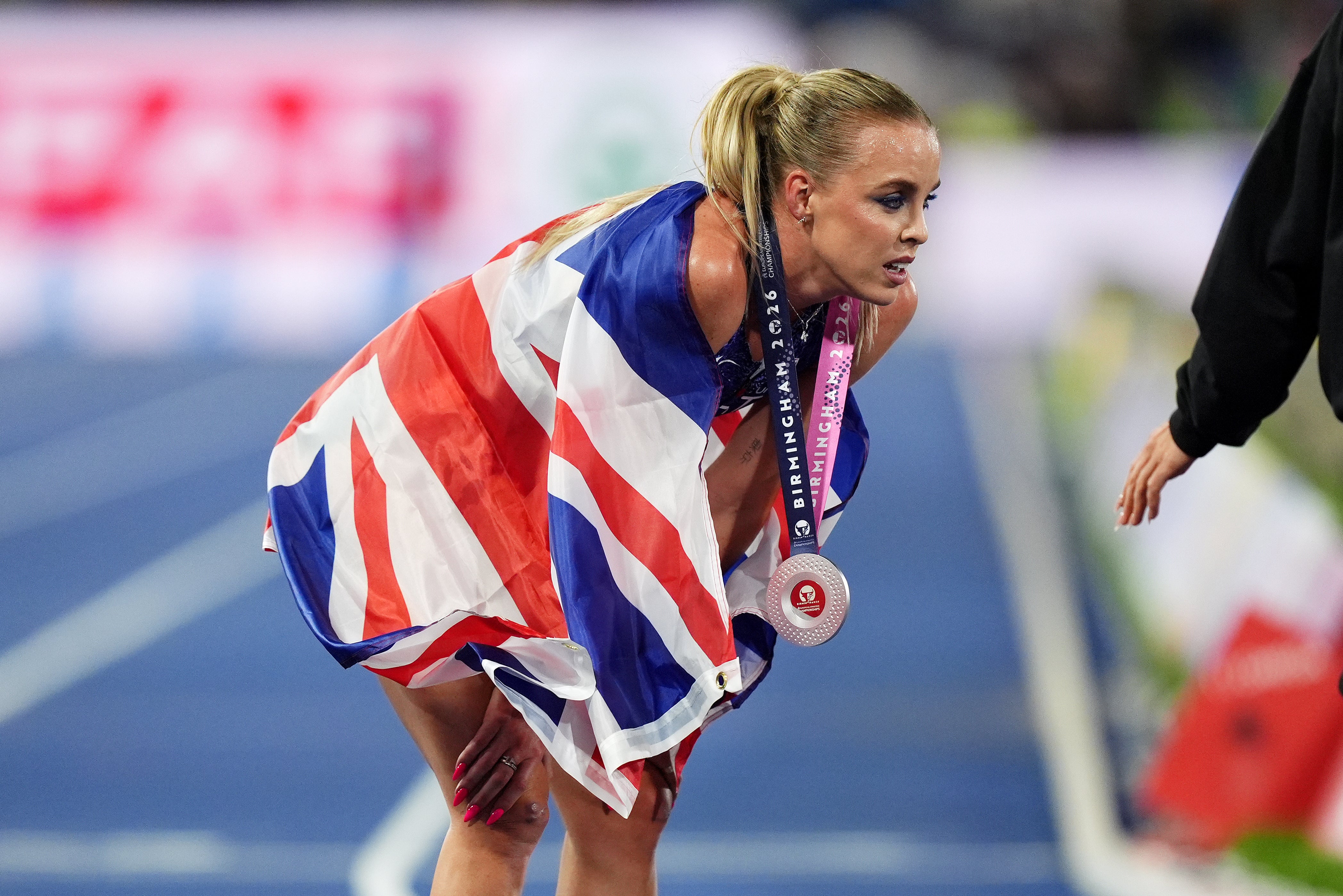 Keely Hodgkinson had to settle for silver in Birmingham (Mike Egerton/PA)