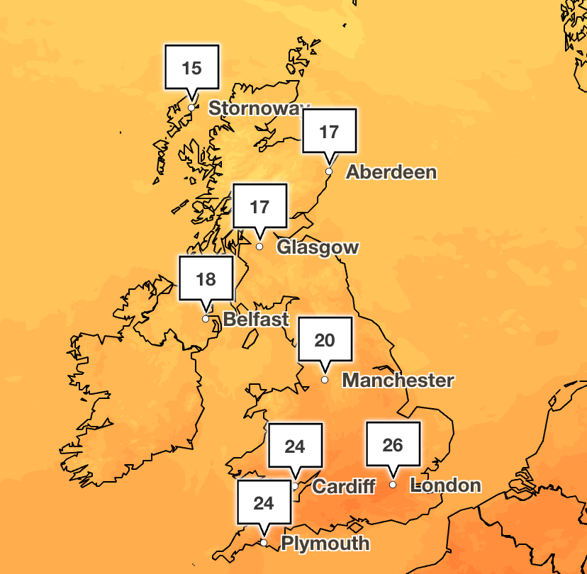 Temperatures to dip below heatwave conditions on Sunday