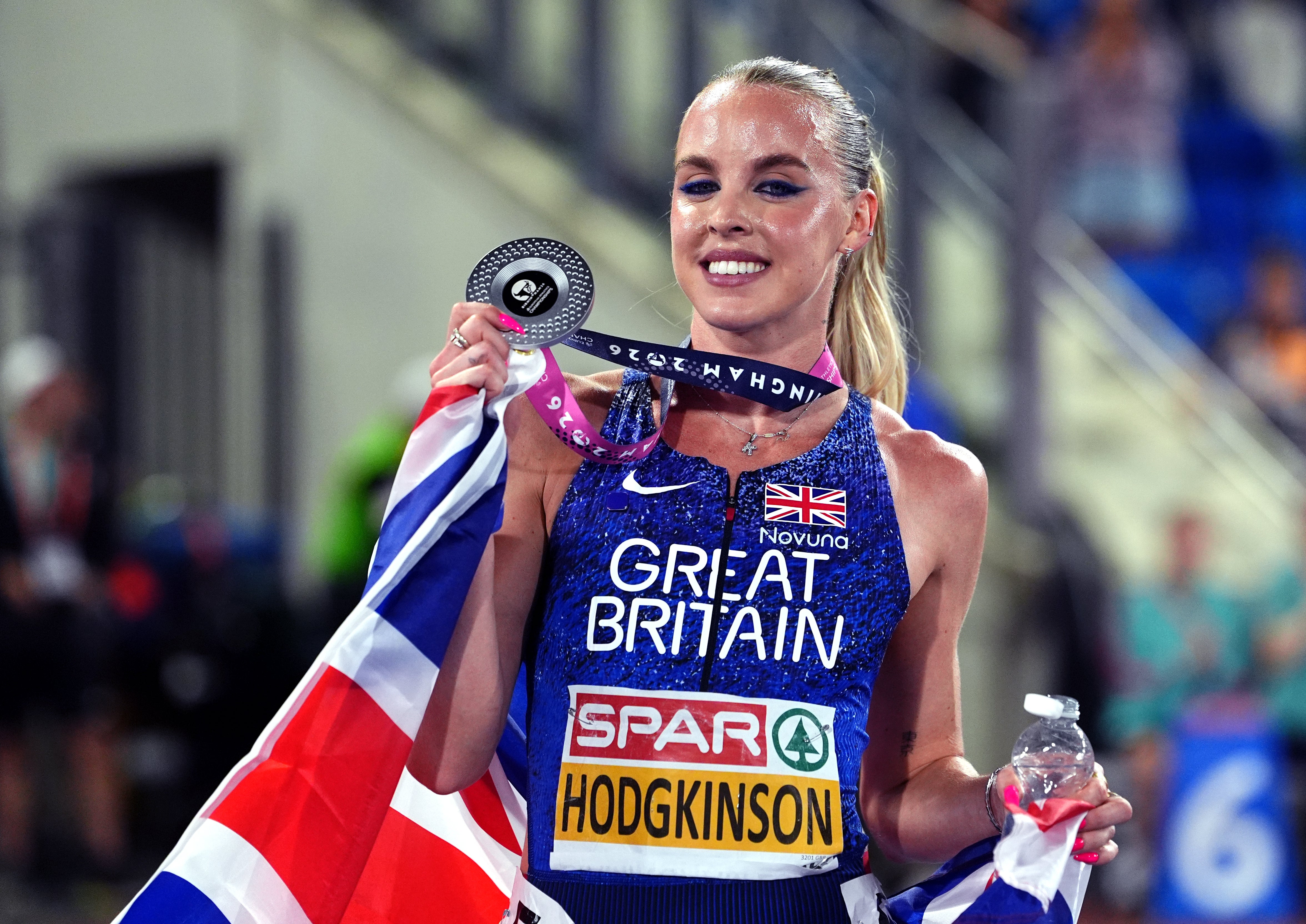 Keely Hodgkinson had to settle for silver on Friday night (Martin Rickett/PA) (PA Wire)