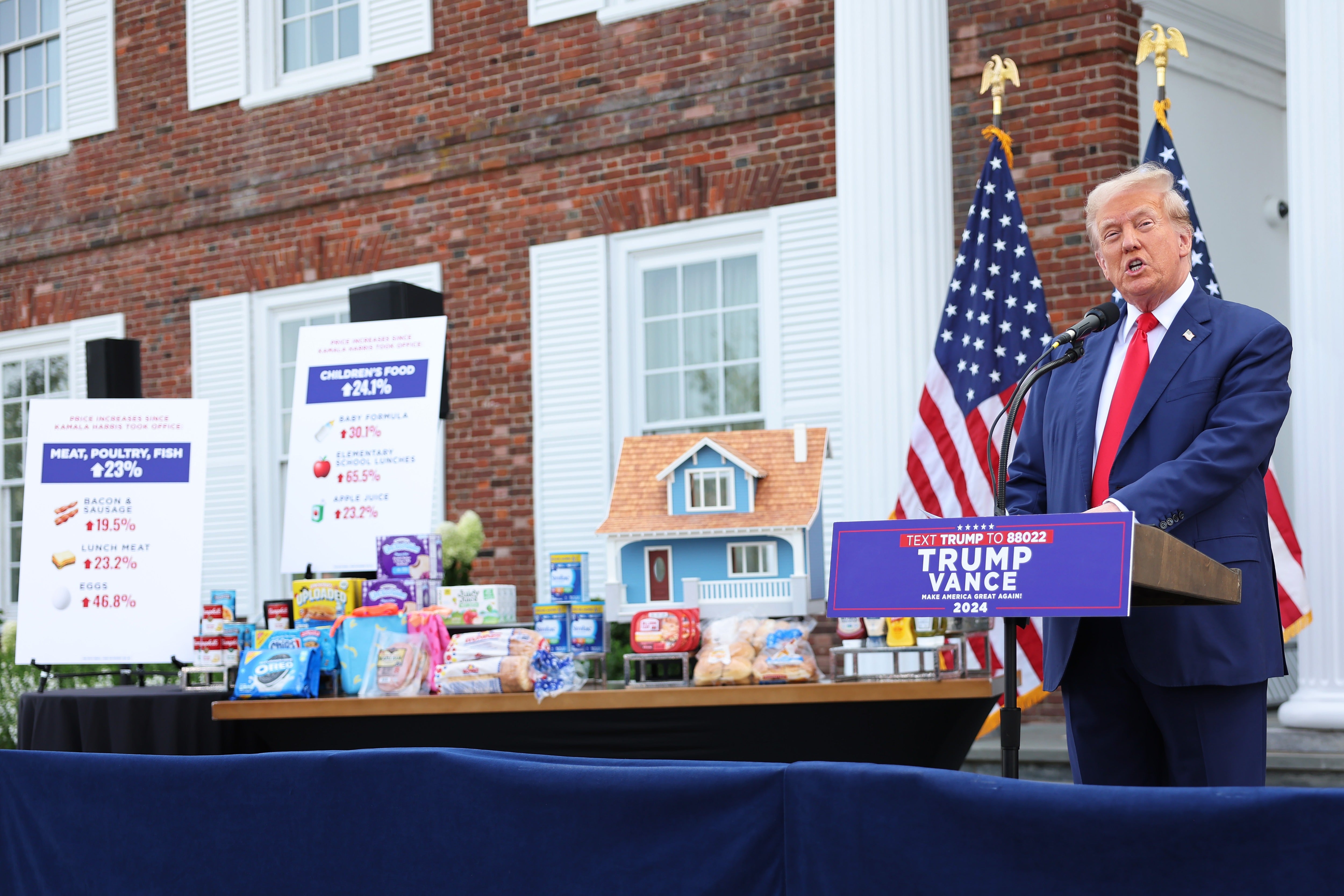 In response to inflation concerns, Trump regularly targets Joe Biden, during whose tenure inflation peaked at a 40-year high of 9.1% in 2022 amid global pandemic disruptions before cooling to 2.7% in November 2024