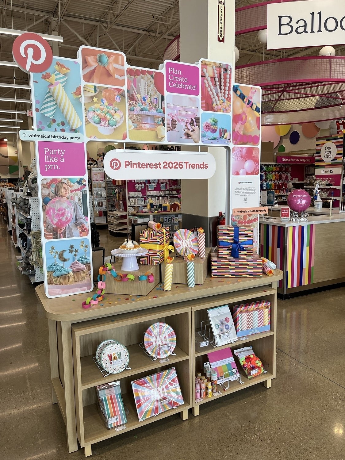 The stores also feature a Pinterest Trend Bar showcasing viral creative trends and the products shoppers need to recreate them at home