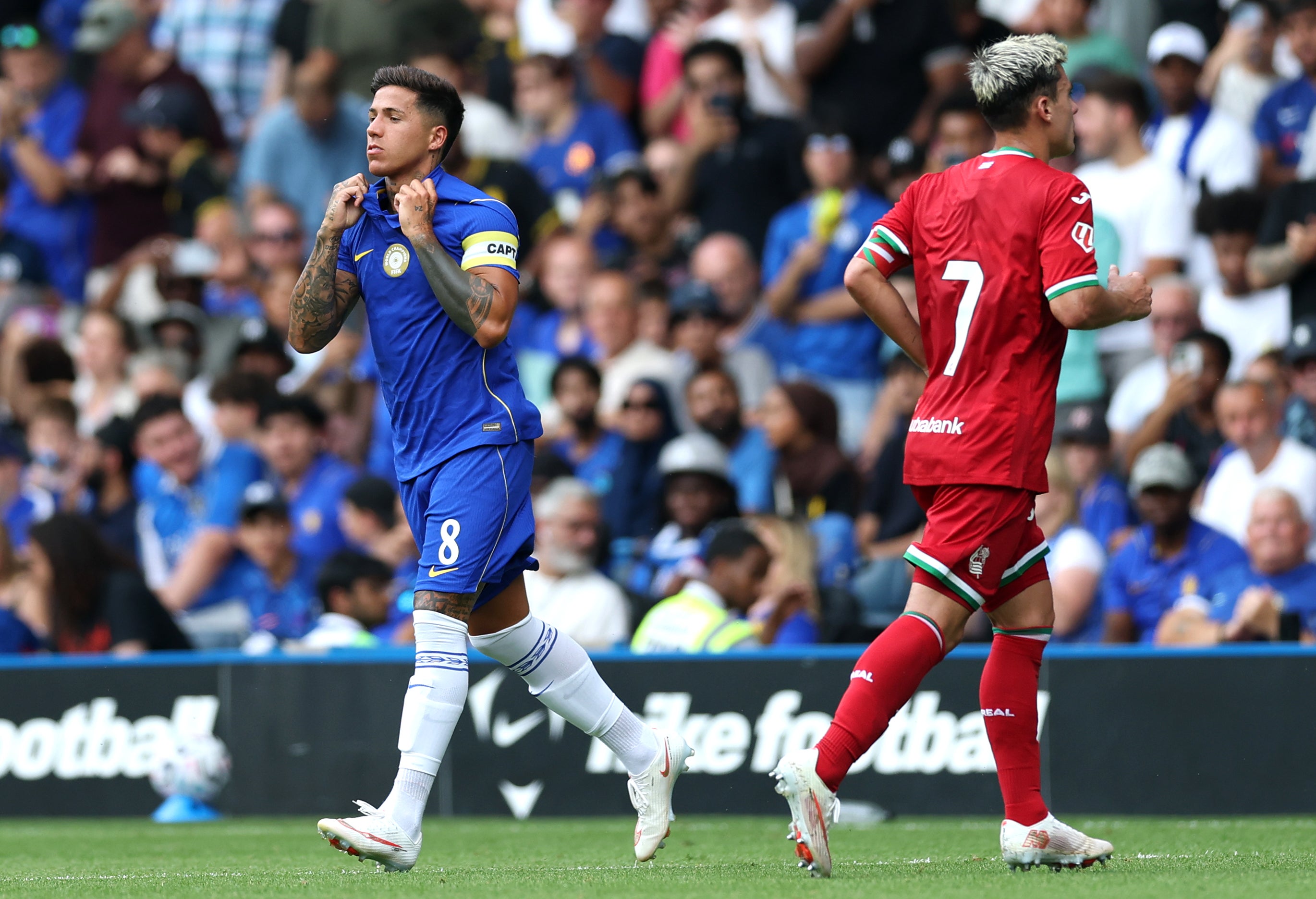 Enzo Fernandez was booed as he came on in Chelsea’s friendly
