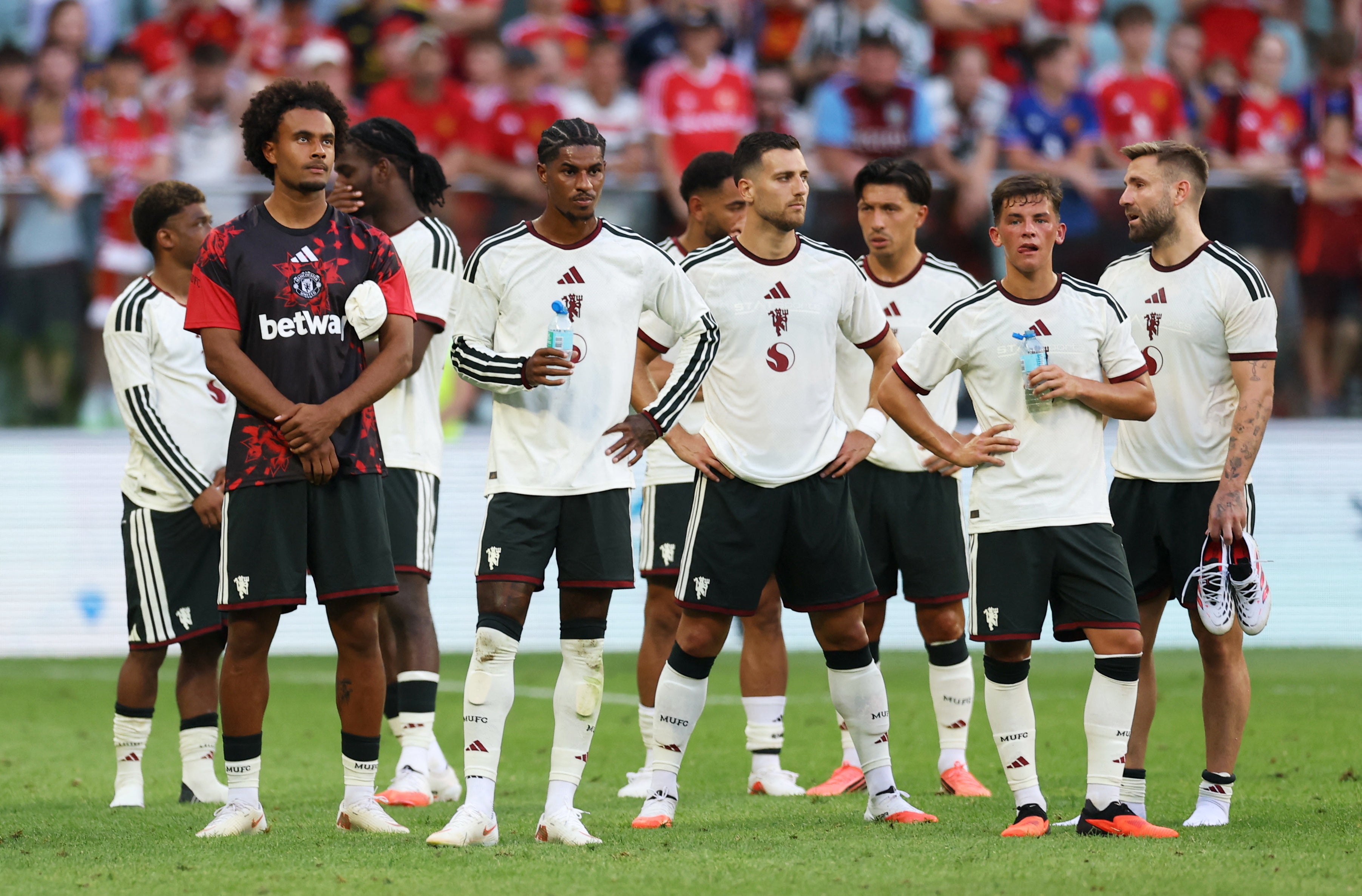 Marcus Rashford makes first Man United appearance in 20 months in defeat to Ruben Amorim&rsquo;s AC Milan