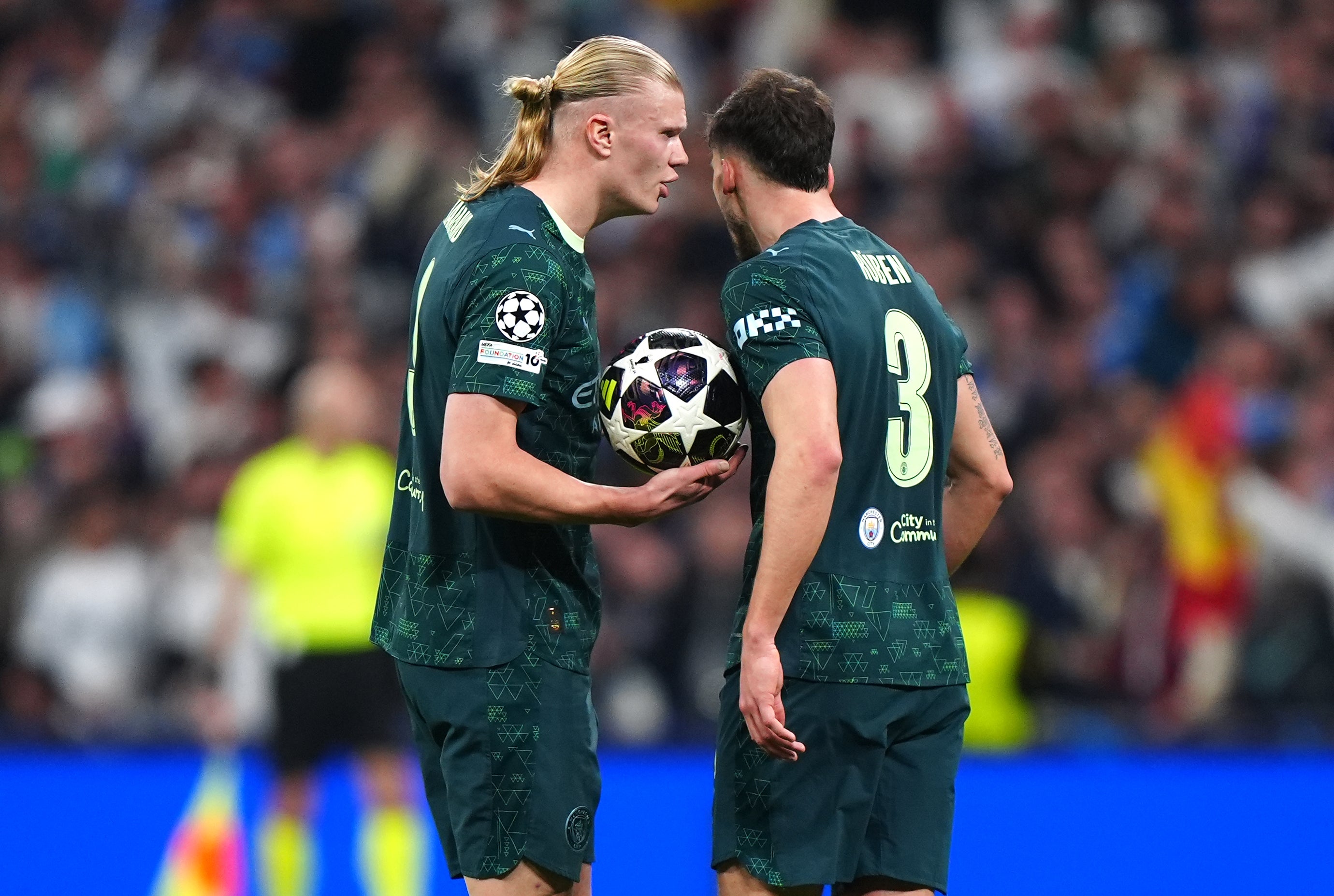 Erling Haaland may not start for Man City today