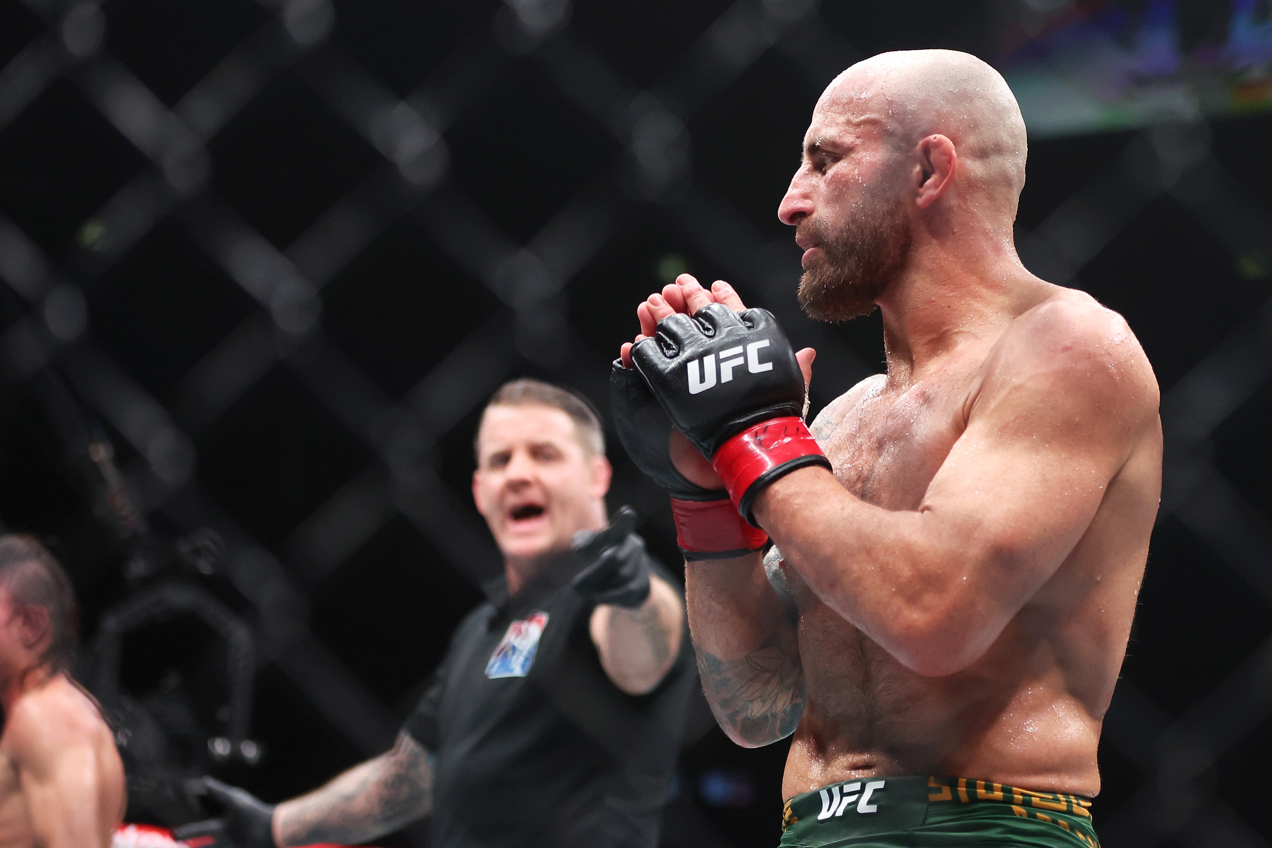 Alexander Volkanovski during his second win over Diego Lopes