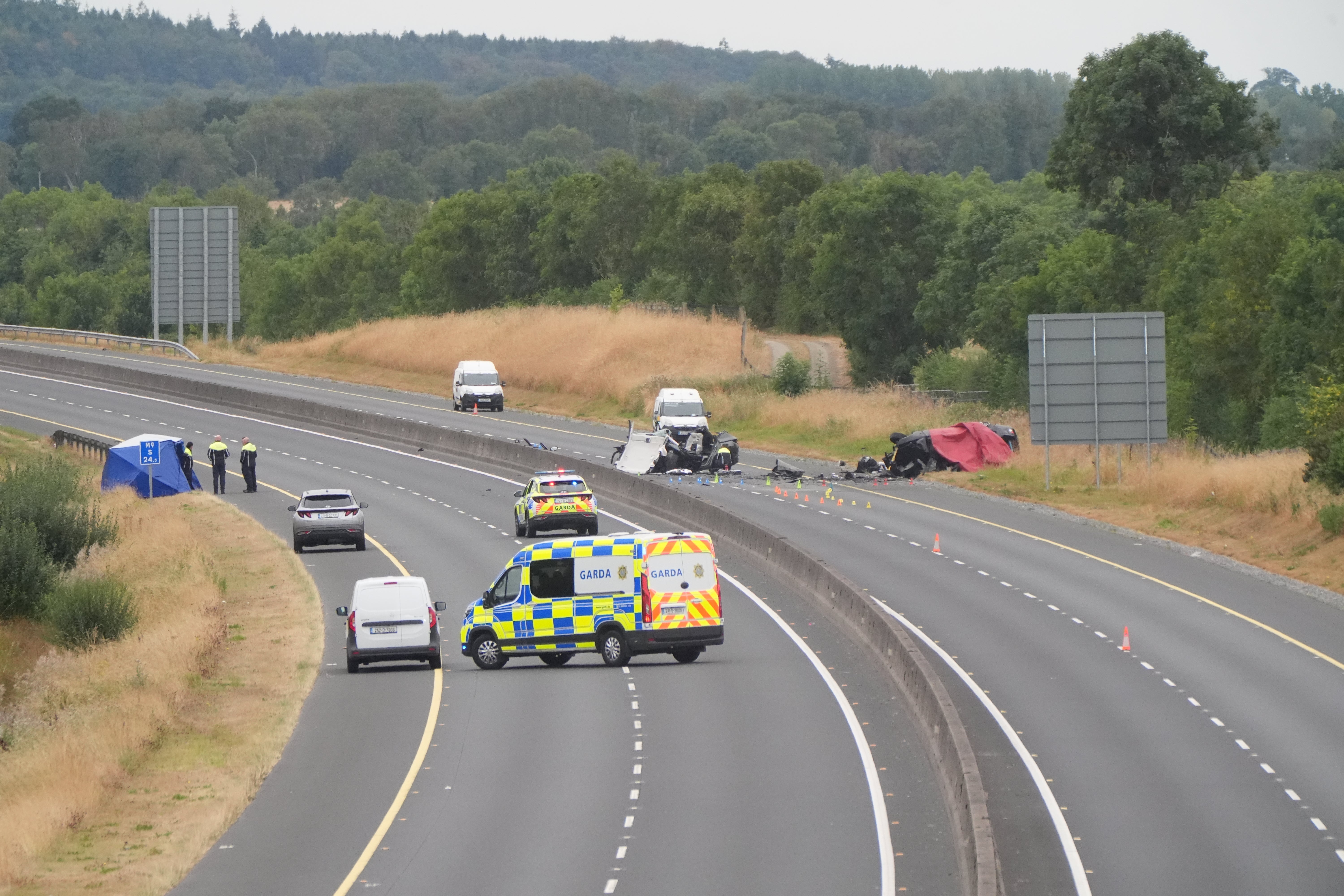 Gardaí said they are investigating the circumstances of the crash at junction 3 at about 3am on Sunday