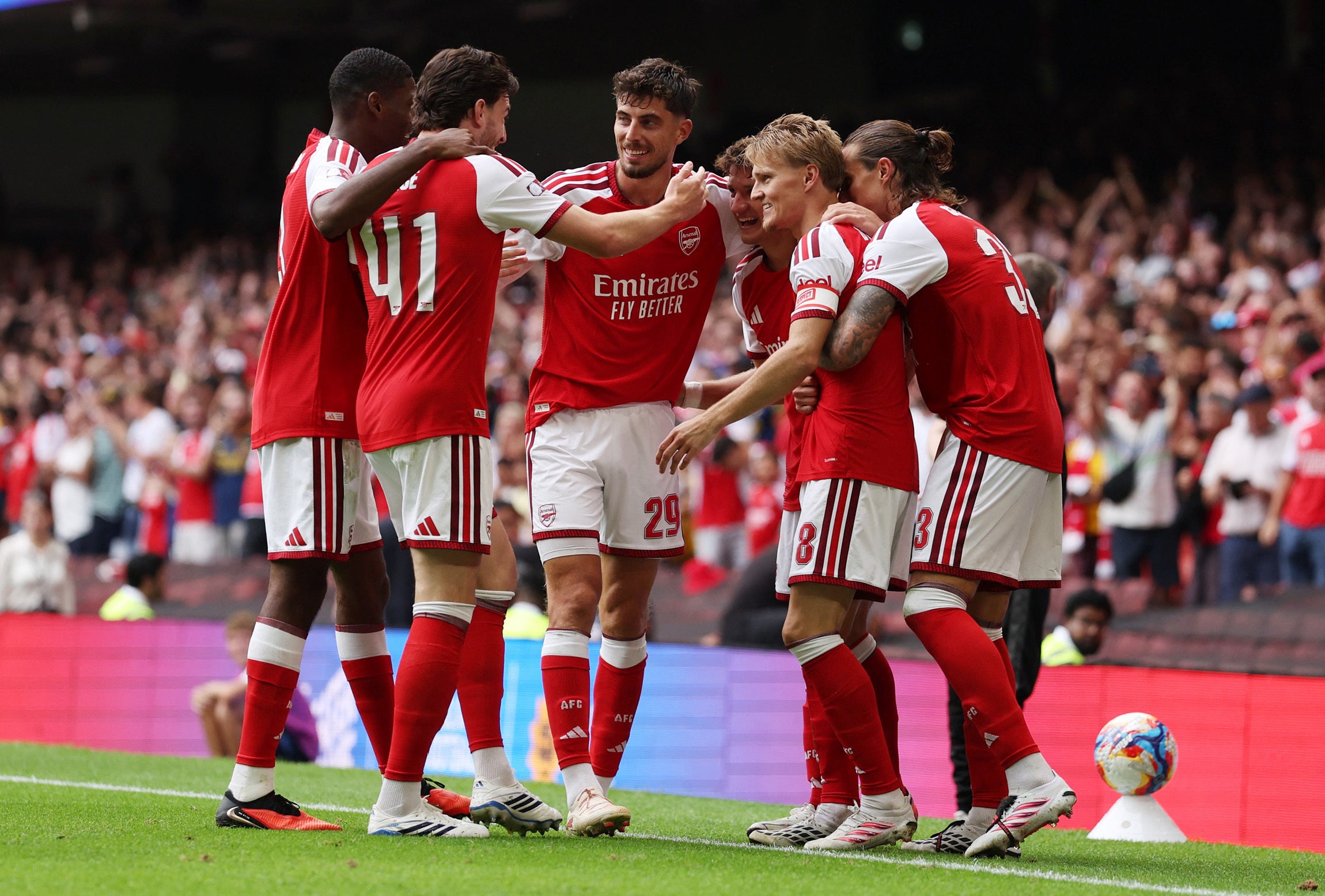 Arsenal scored three in an impressive display