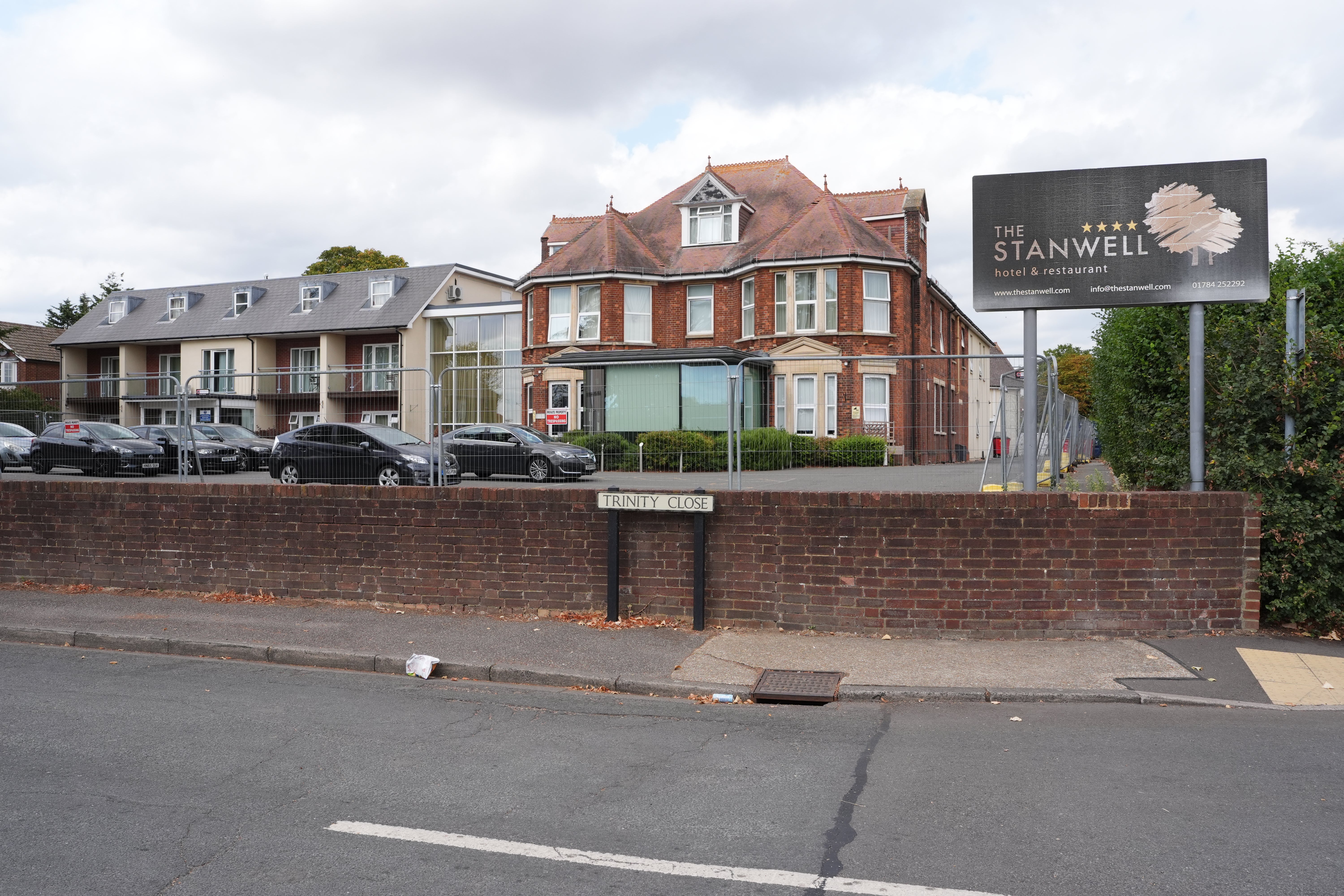 Armed officers were called to the Stanwell hotel, in Staines, at 6.30pm on Saturday to a report of a stabbing