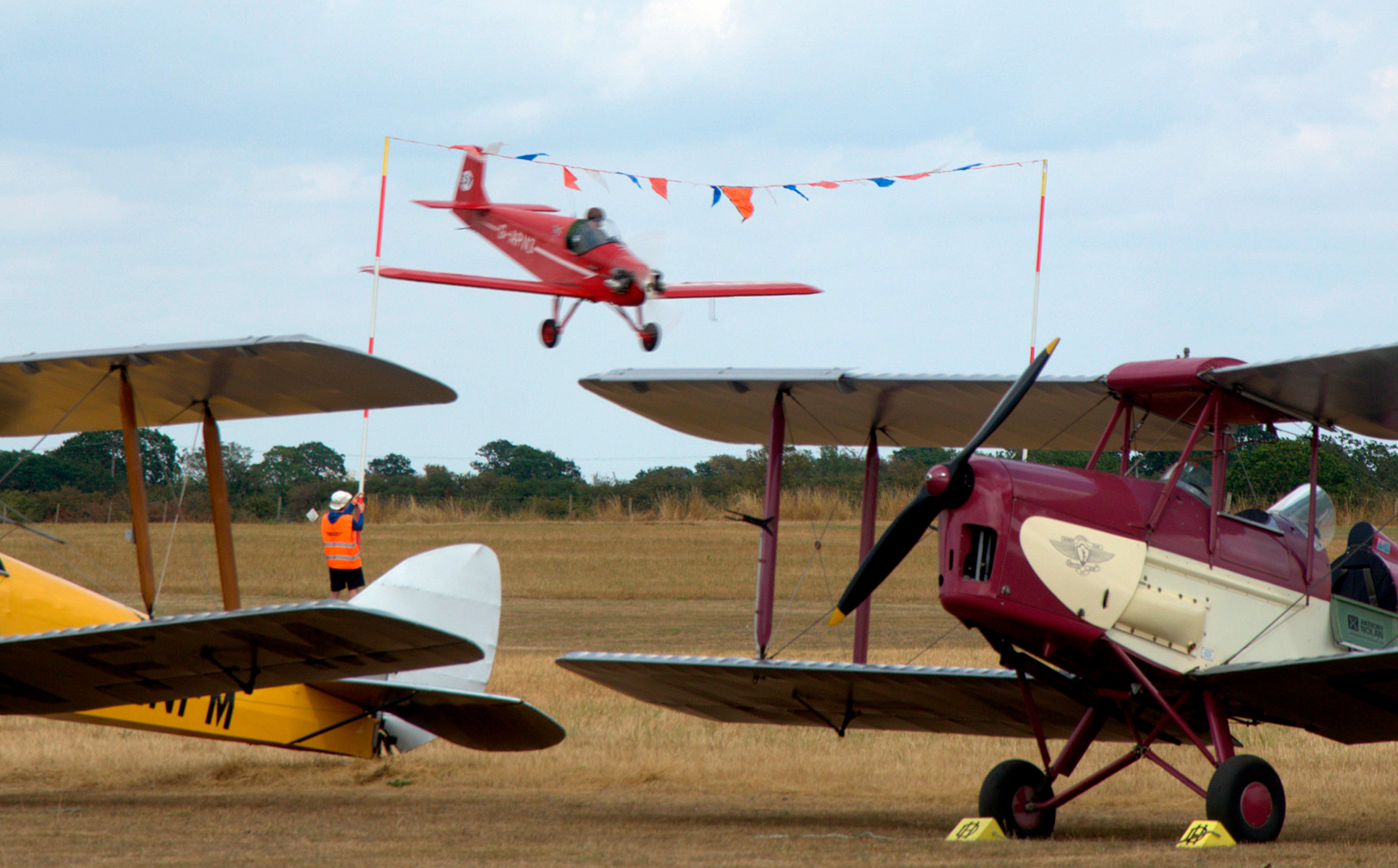 Organisers said the air show would feature the Turbulent Team chasing balloons and dropping flour bombs from single-seat light aircraft