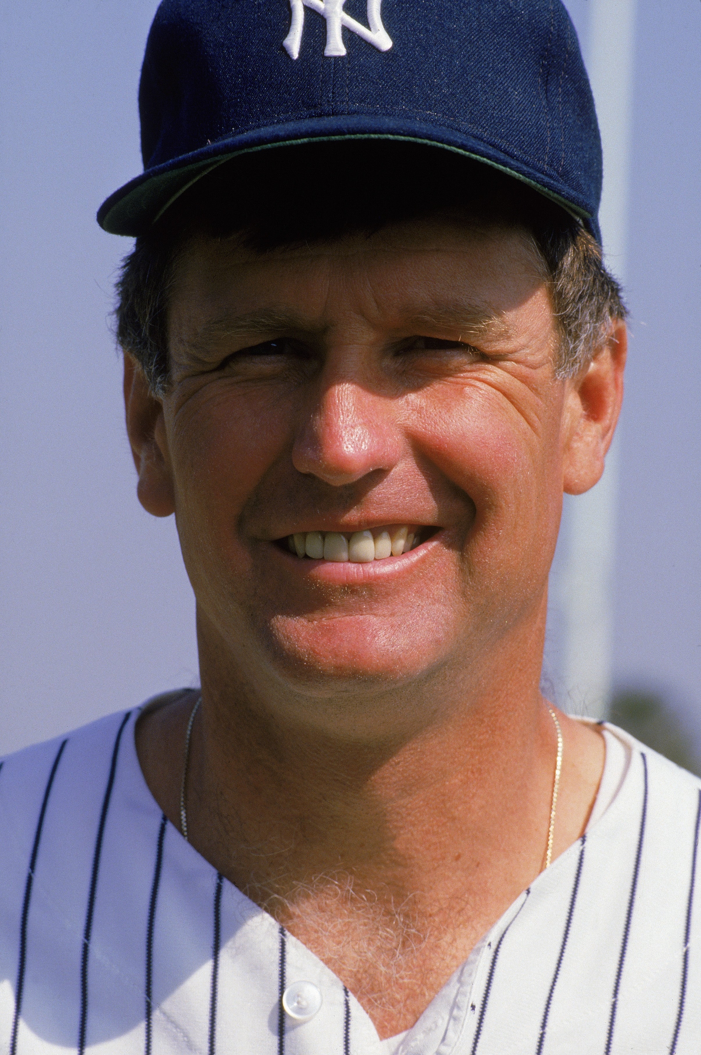 Tommy John, #25 of the New York Yankees, poses for a portrait during the 1988 season