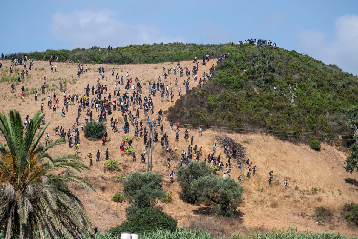 Moroccan security forces arrest nearly 300 migrants trying to reach Spain&rsquo;s Ceuta