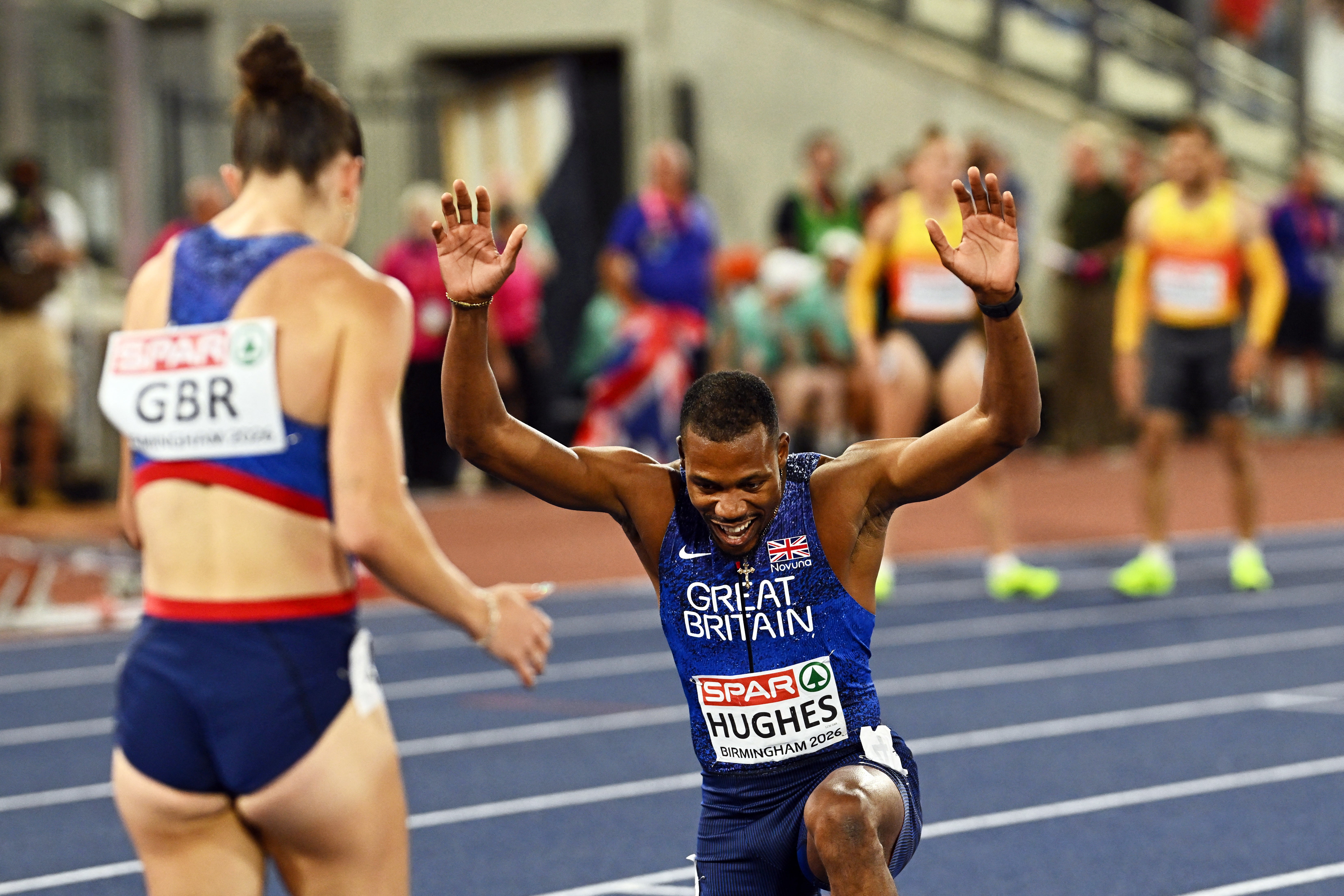 Zharnel Hughes hails four-time gold medallist Amy Hunt
