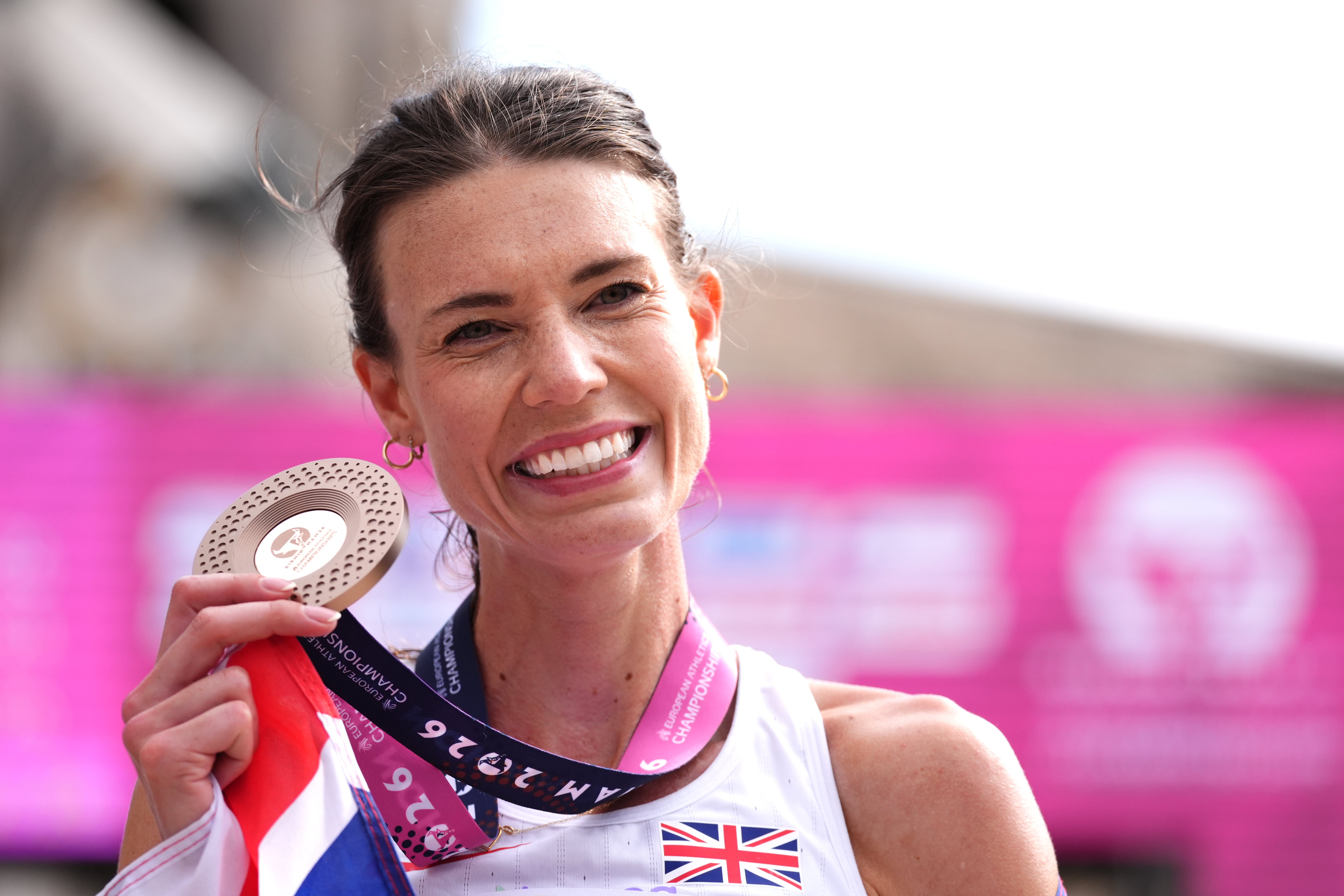 Abbie Donnelly with her bronze medal (Mike Egerton/PA)