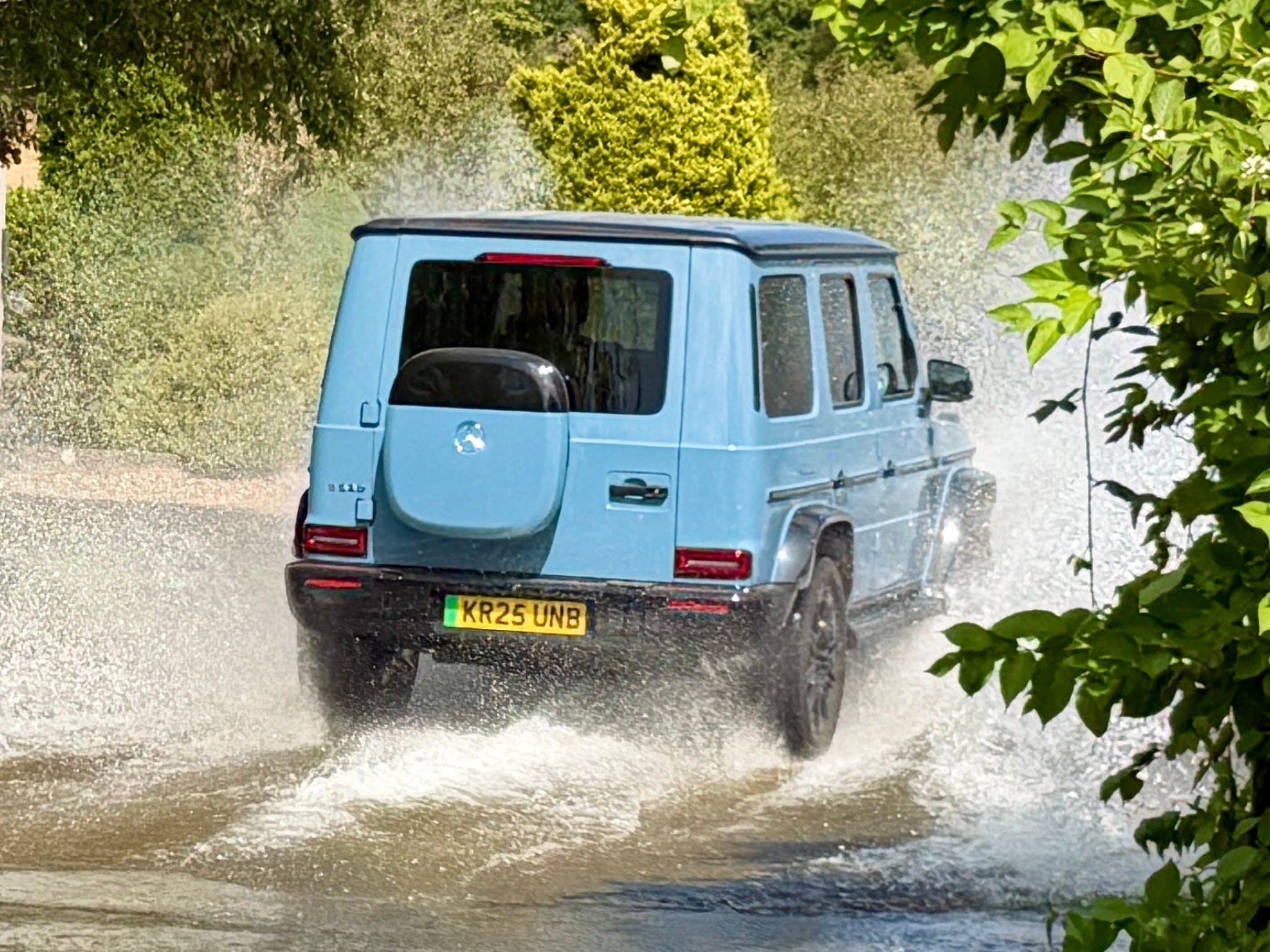 The G580 can be a bit bouncy, while sport mode makes the ride even stiffer (Suki Basford)