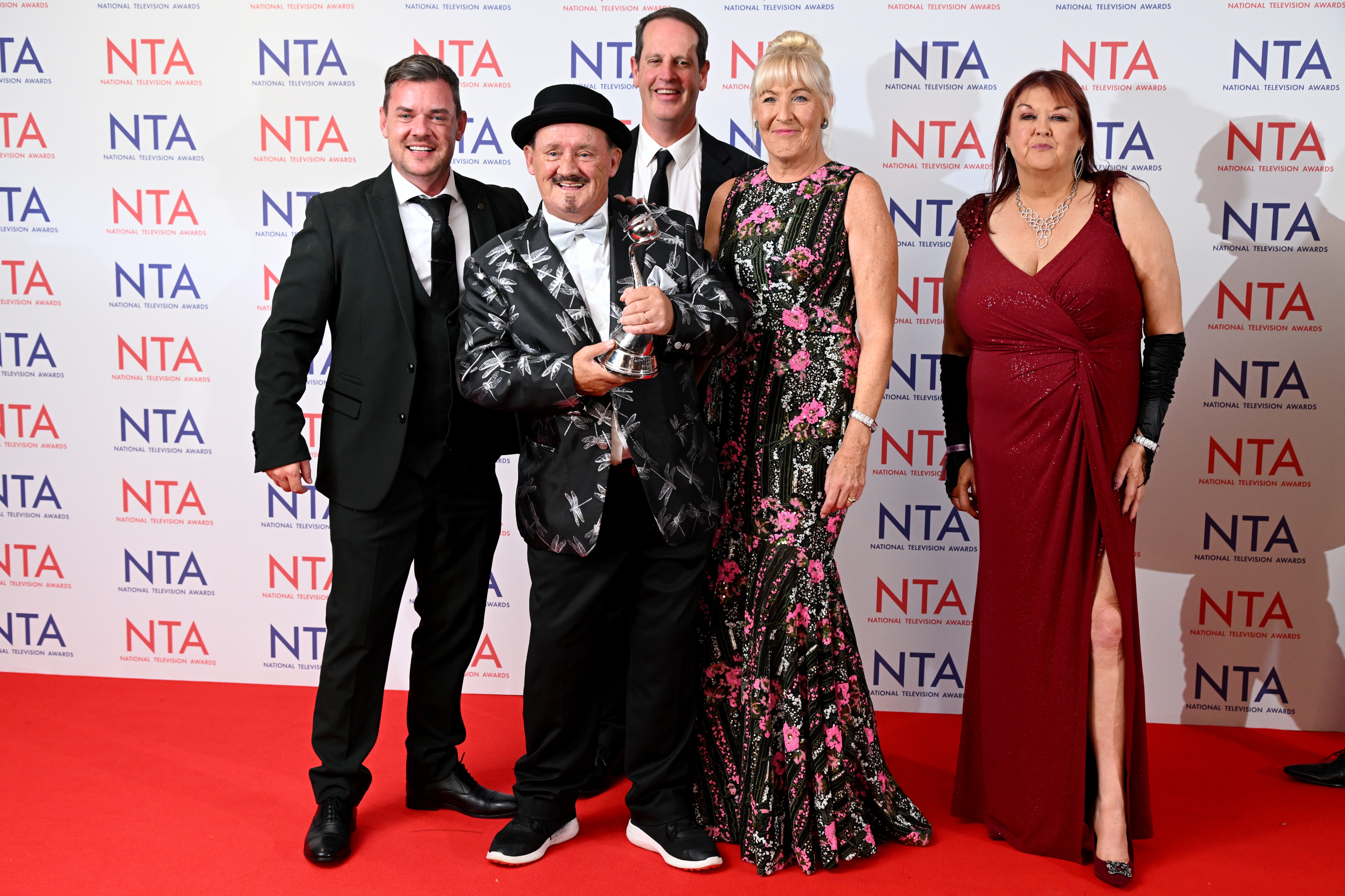 O'Carroll and his castmates at the National Television Awards in 2024 (Getty)