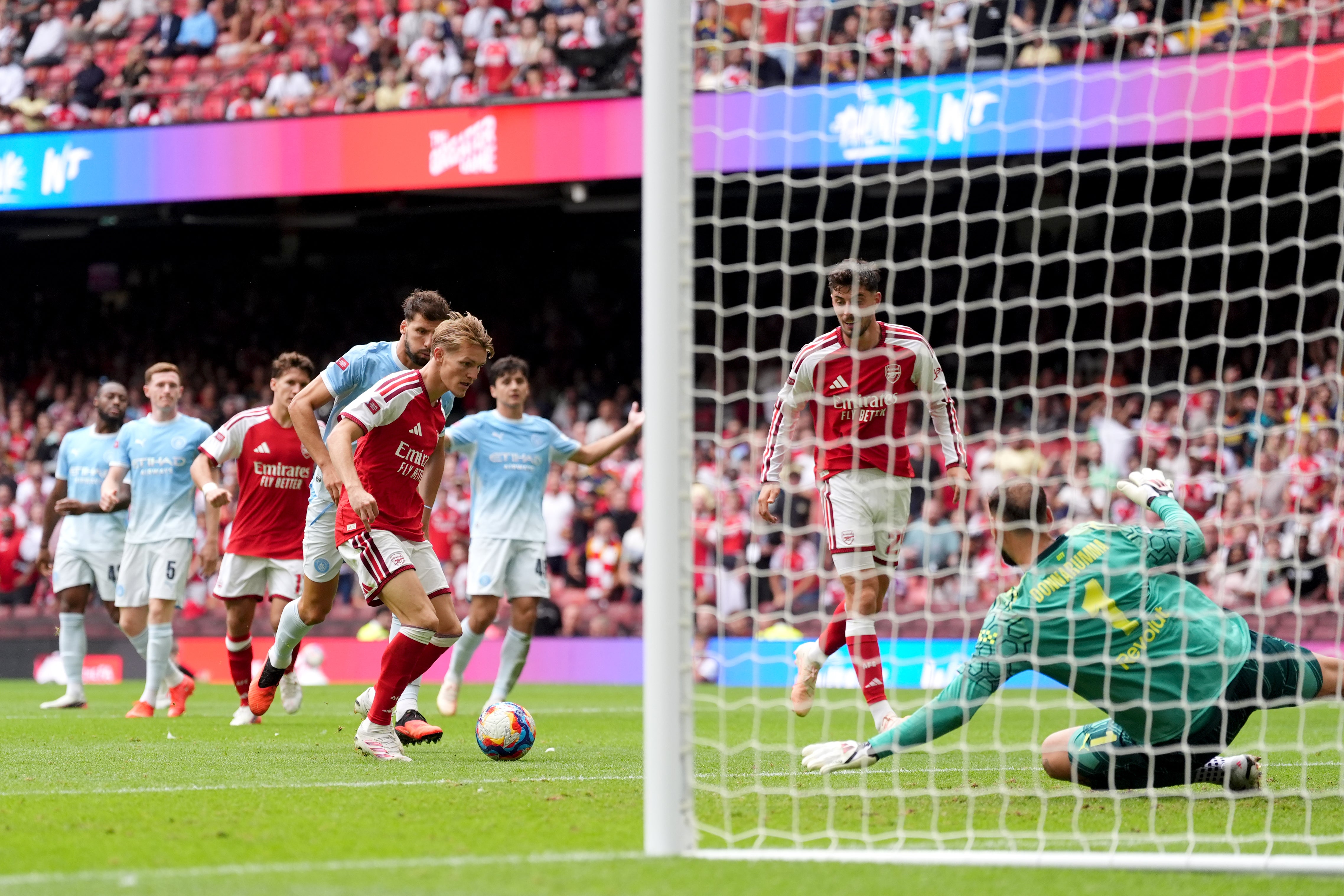 Arsenal cruised to victory over Man City in the Community Shield