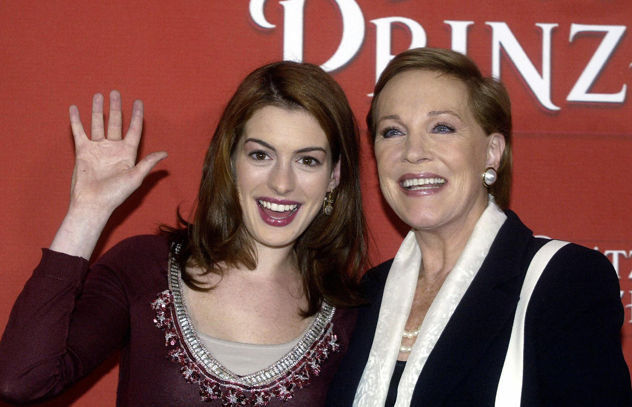 Anne Hathaway reacts to Julie Andrews&rsquo; skipping out on Princess Diaries 3