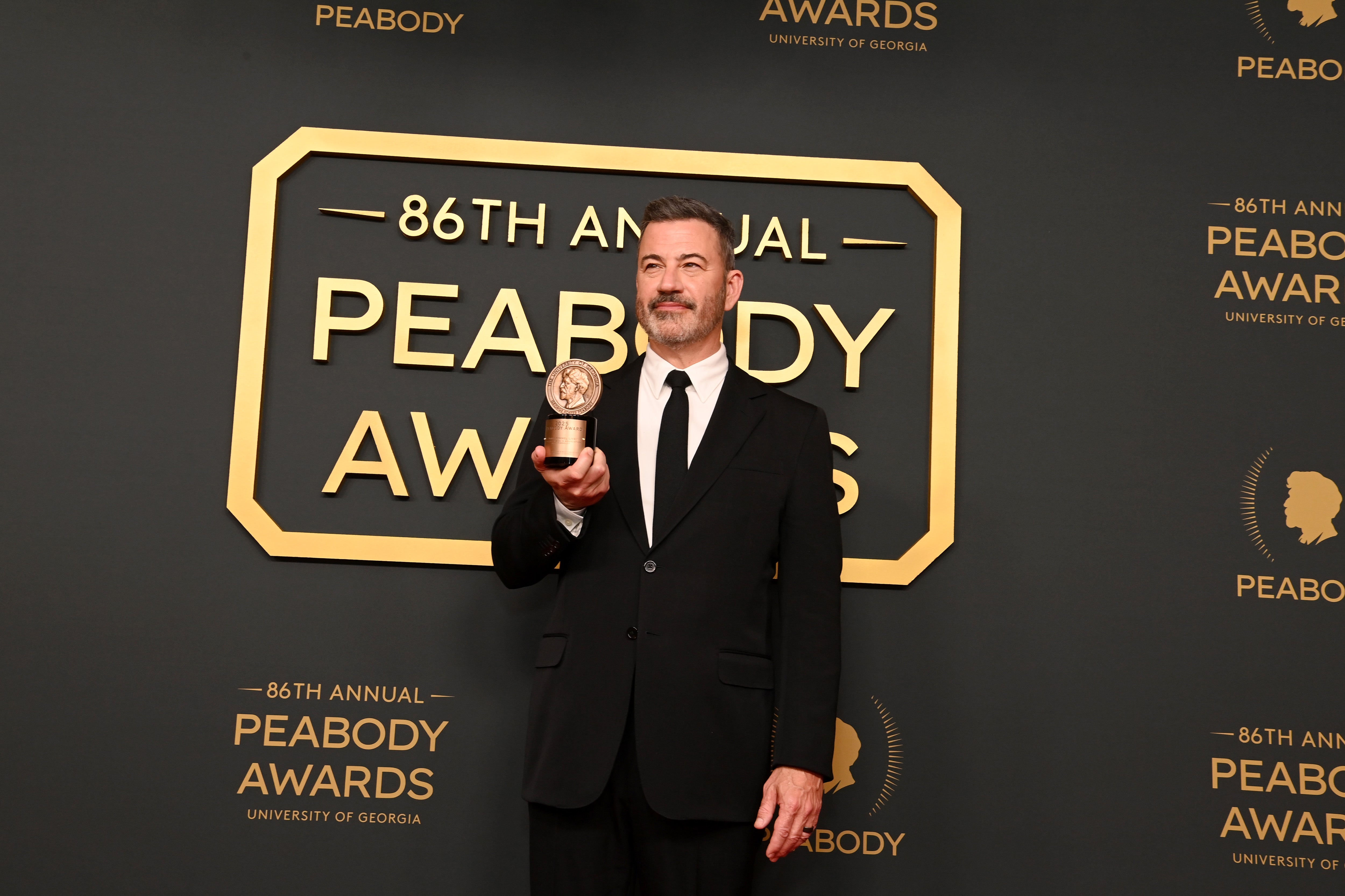 Jimmy Kimmel, pictured in May, is currently on his voluntary summer vacation (Getty)