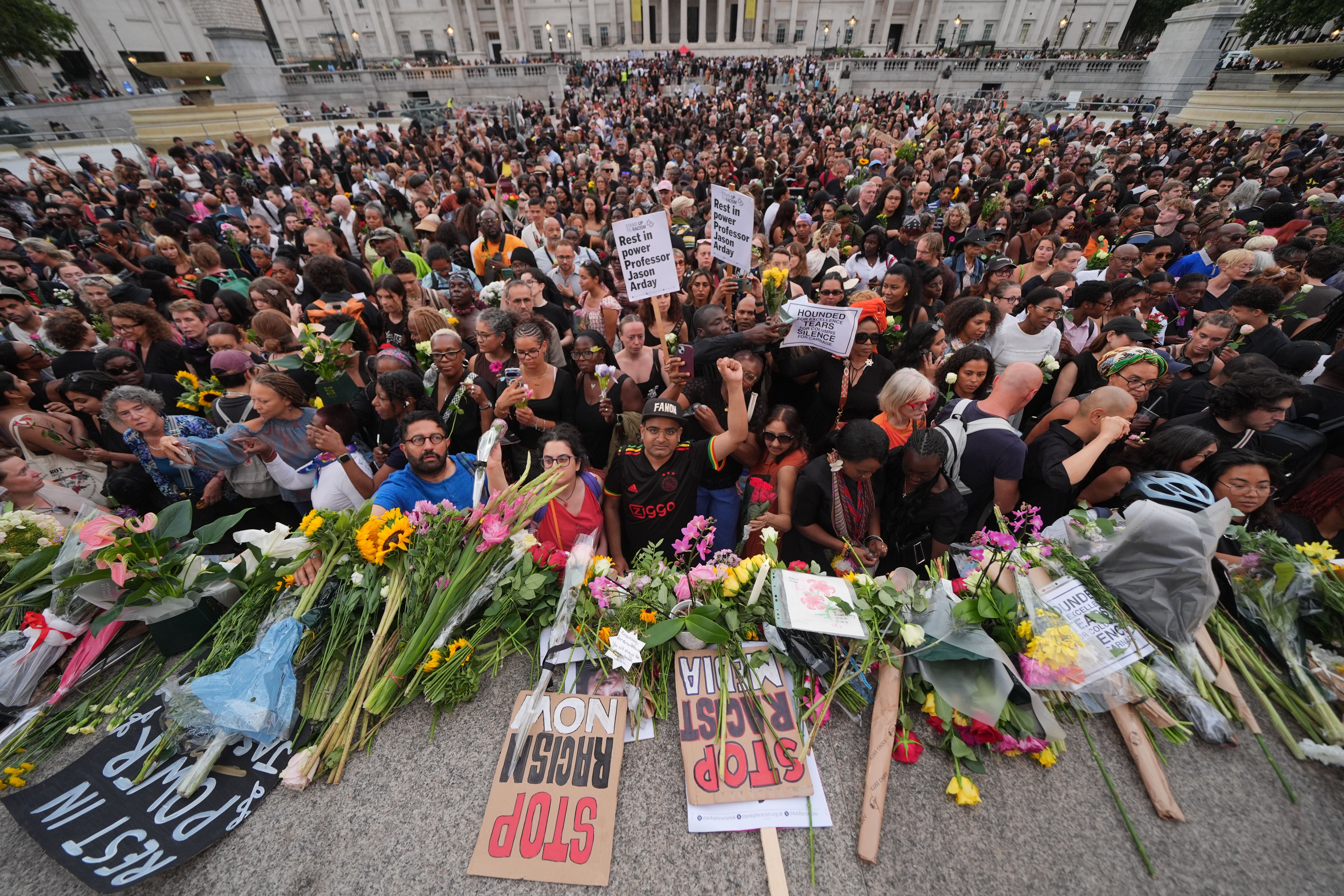 People took part in a vigil for Arday last week