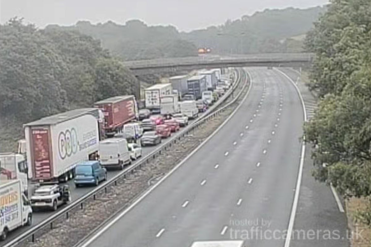 Section of M6 closed after serious collision with traffic disruption expected for hours