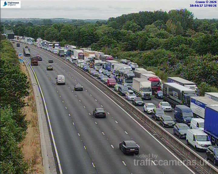 National Highways said there was up to six miles of congestion