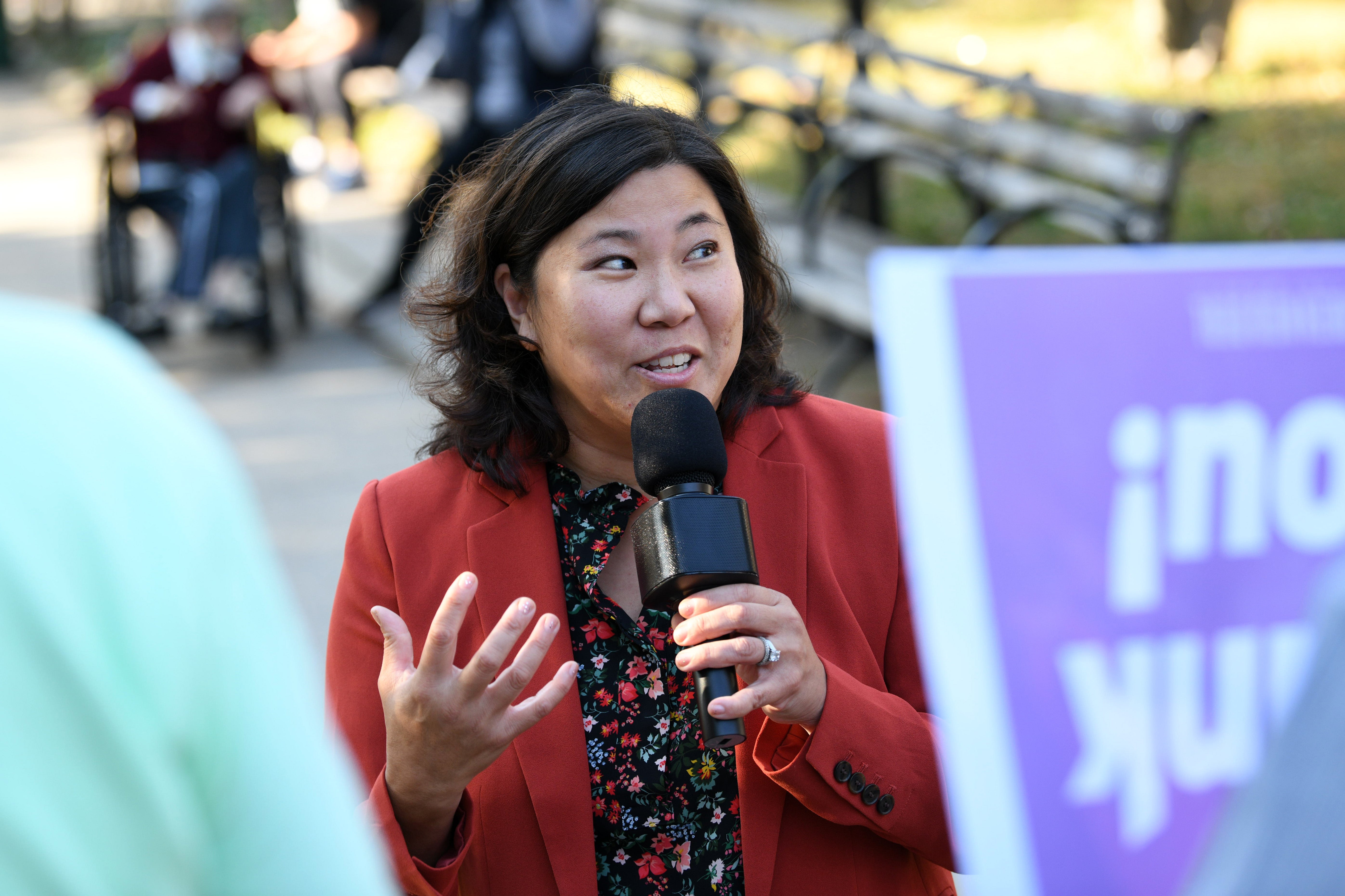 Rep. Grace Meng said that Democrats can use the appropriations process to rein in Donald Trump