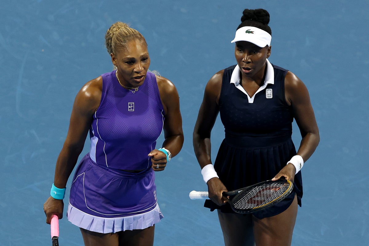 Serena and Venus Williams beaten in thriller on return to doubles action