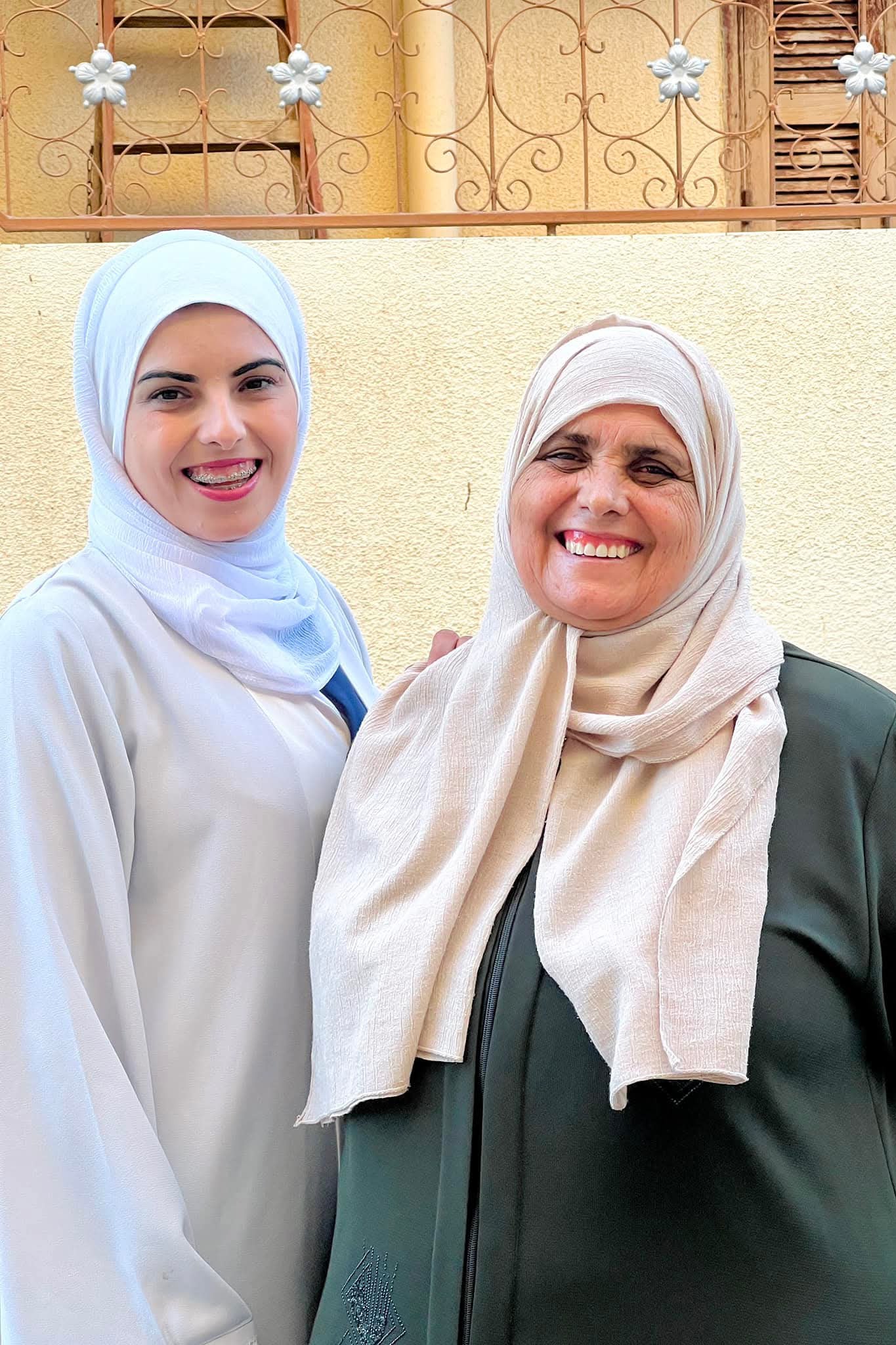 Mariam and her beloved mother who died from cancer in the middle of the war no Gaza
