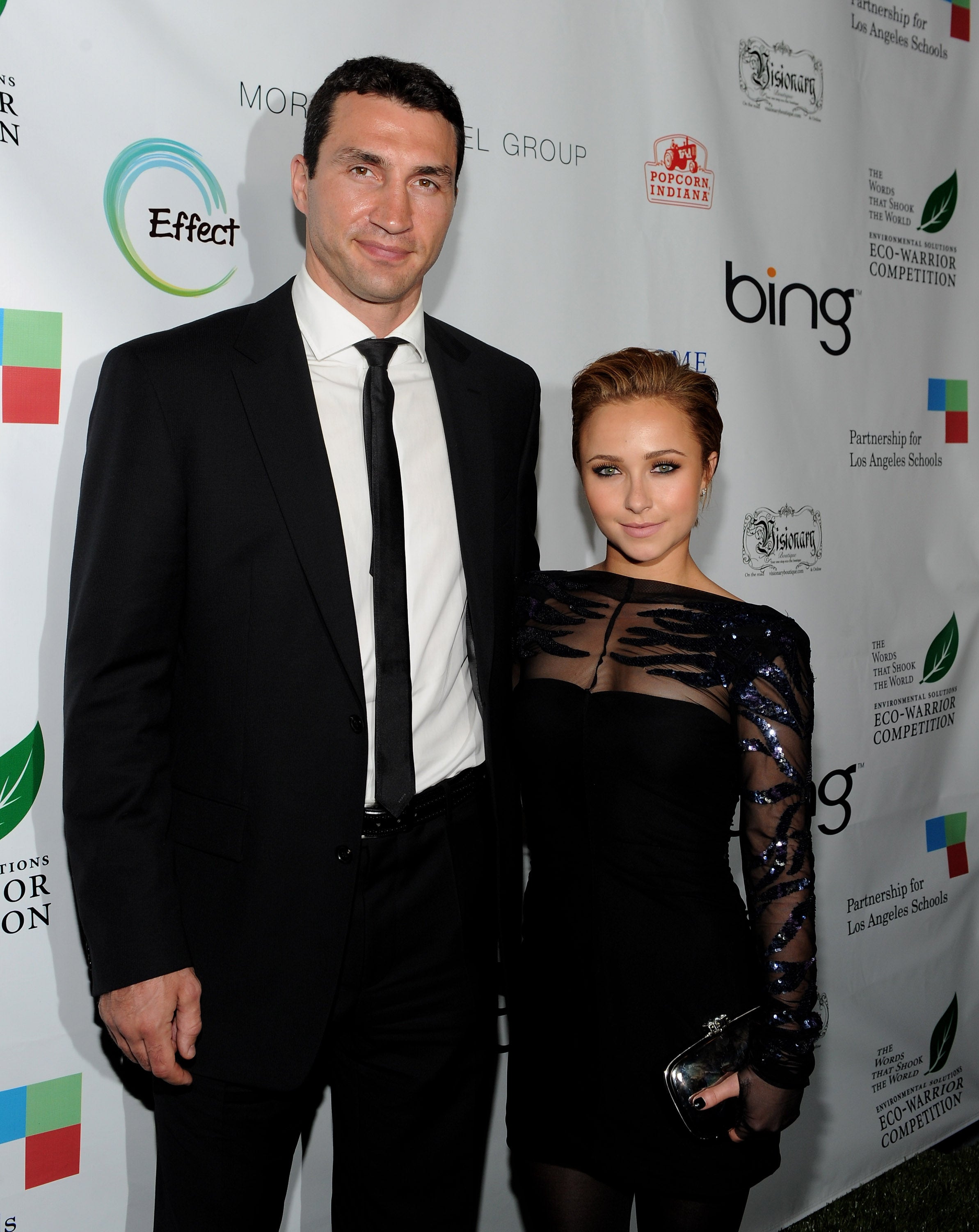 Wladimir Klitschko and actress Hayden Panetierre attend the Earth Day celebration in 2010, one year after they start dating