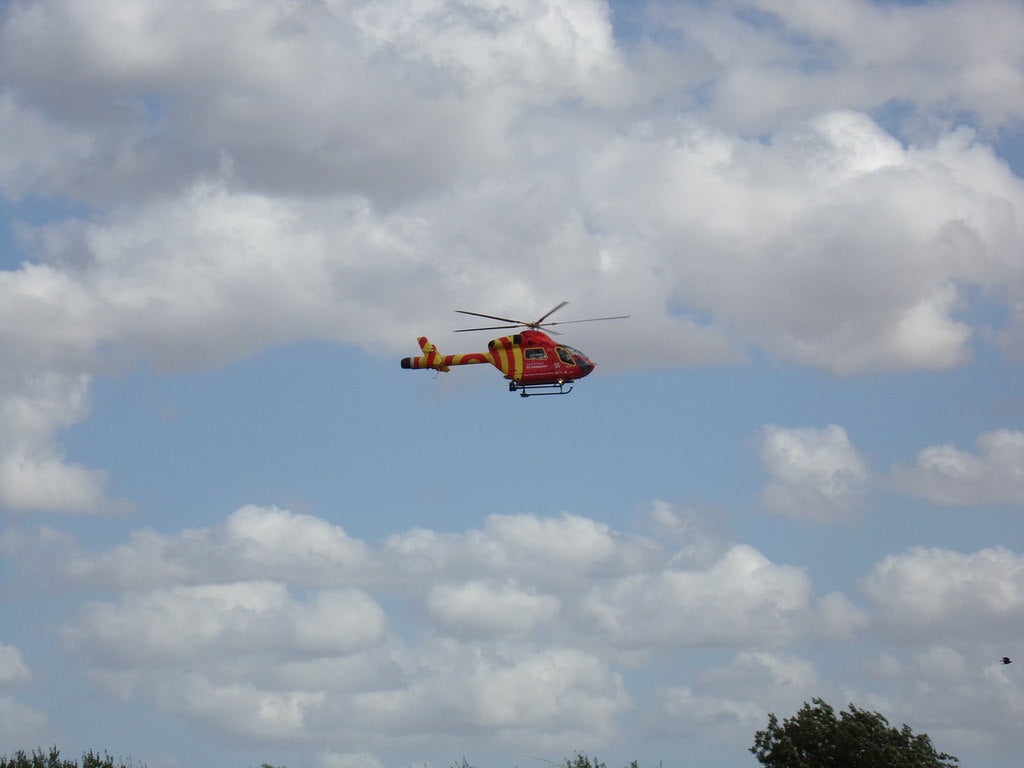 Girl, 2, airlifted to hospital after being struck by e-bike
