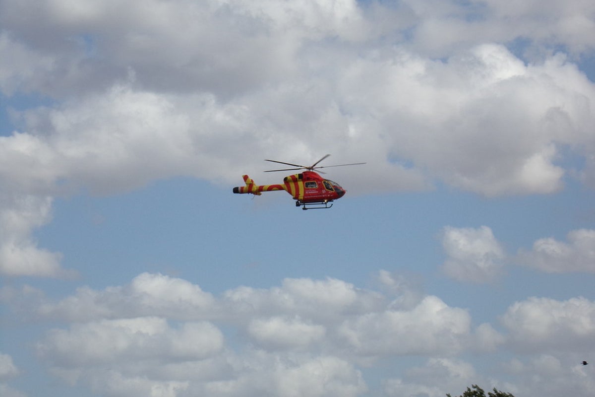 Girl, 2, airlifted to hospital after being struck by e-bike