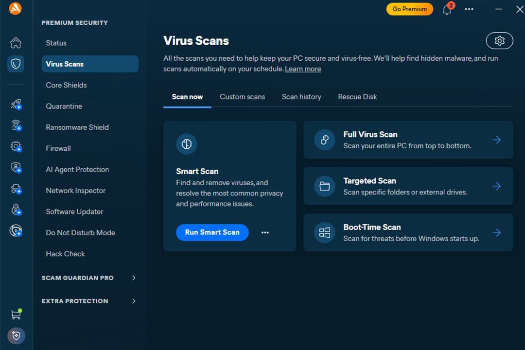 Avast’s big highlight is its free antivirus, (Avast)