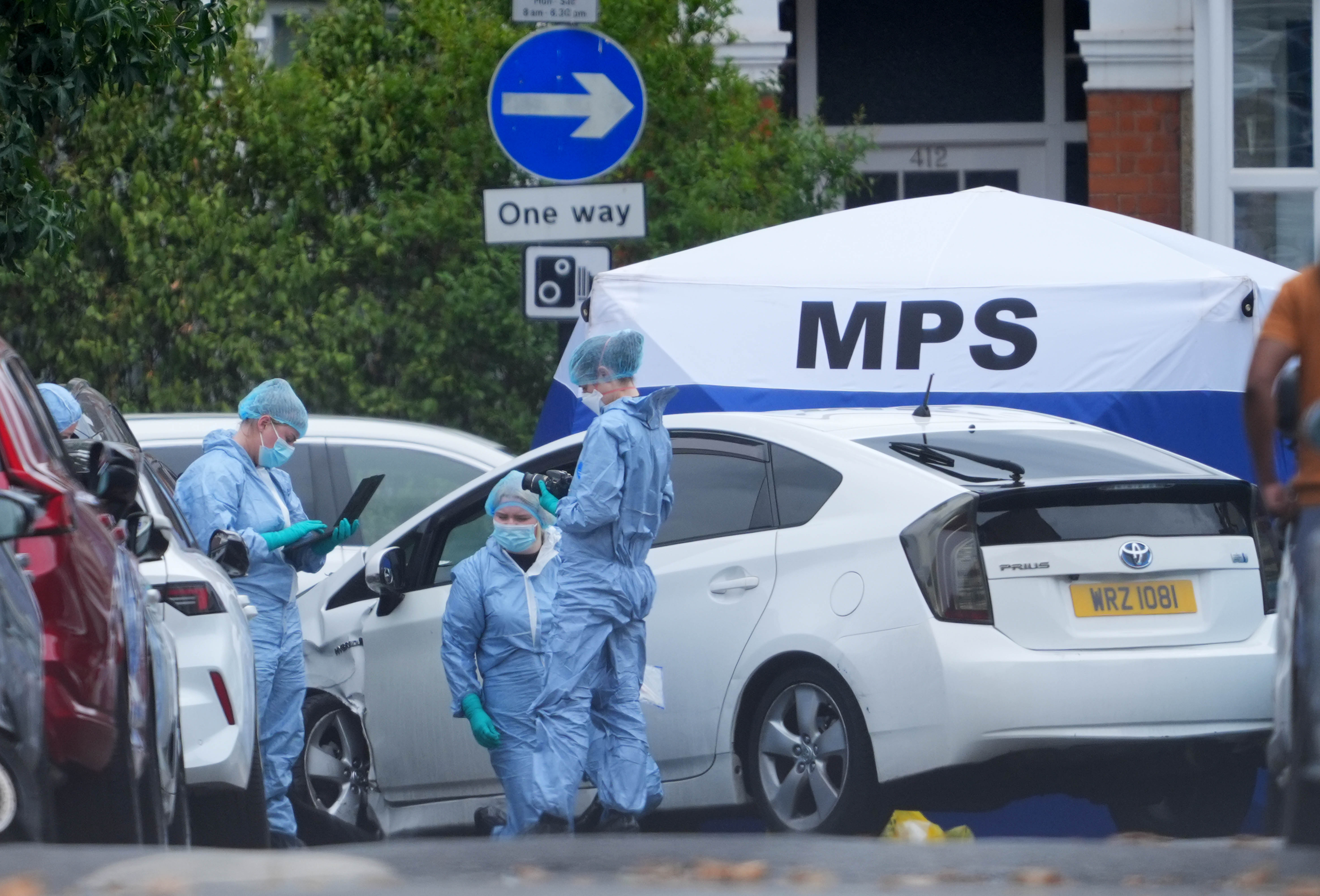 The entirety of St Bartholomew’s Road was cordoned off on Tuesday