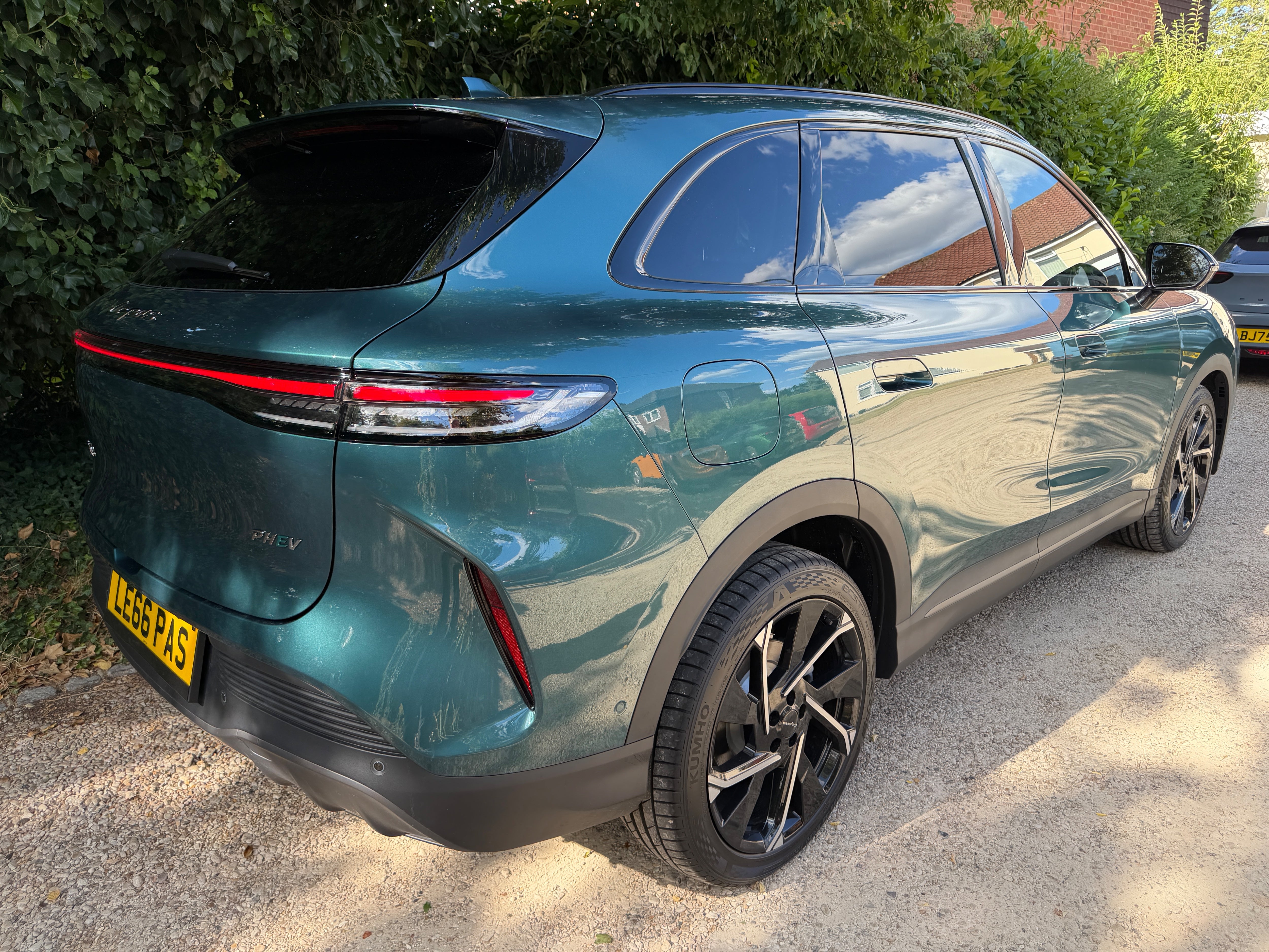 There's a hint of Porsche Cayenne about the back of the Lepas L8, including the Lepas font on the boot lid (Steve Fowler)