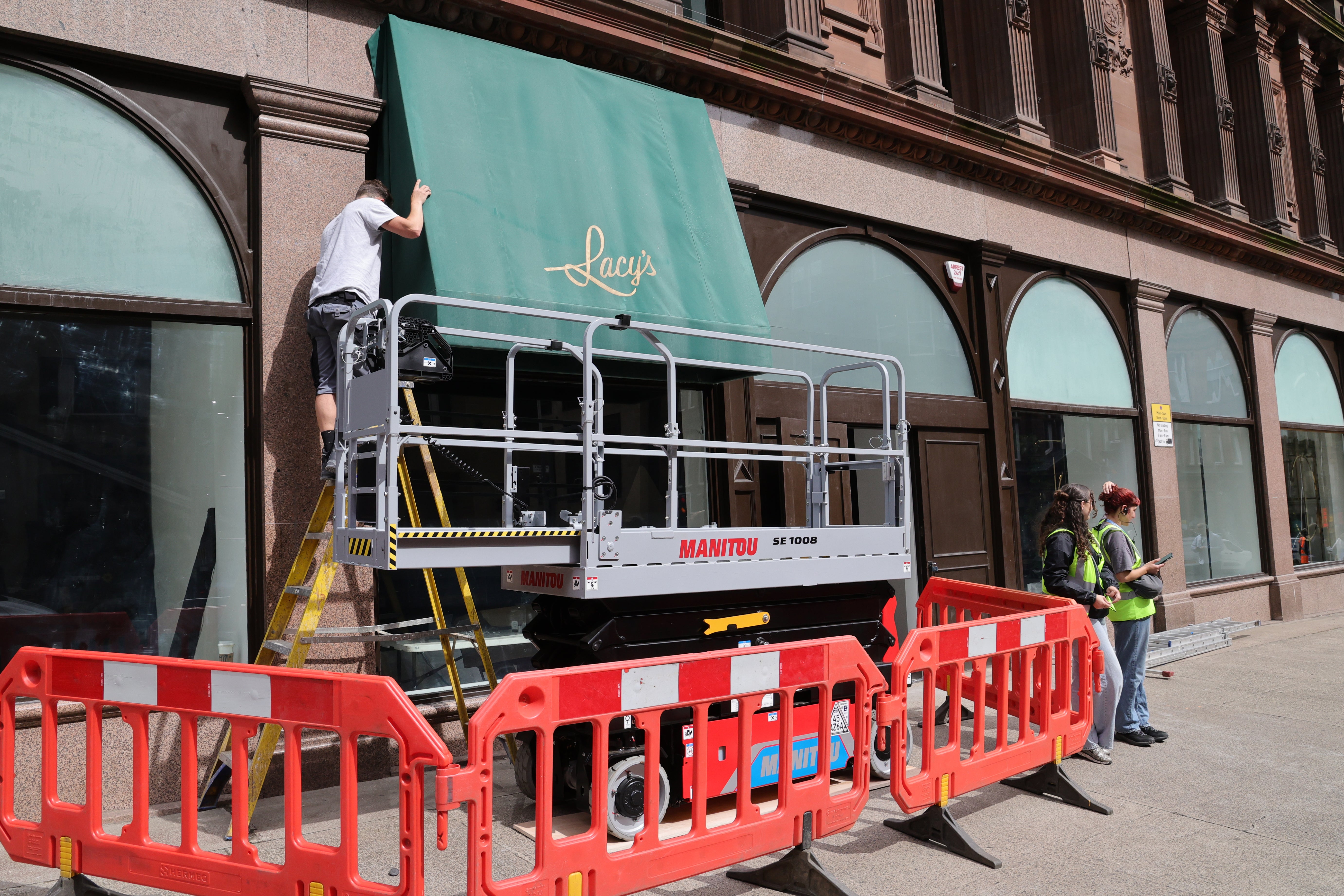 Part of Glasgow is being kitted out to look like Batman’s hometown, Gotham City (Steve Welsh/PA)