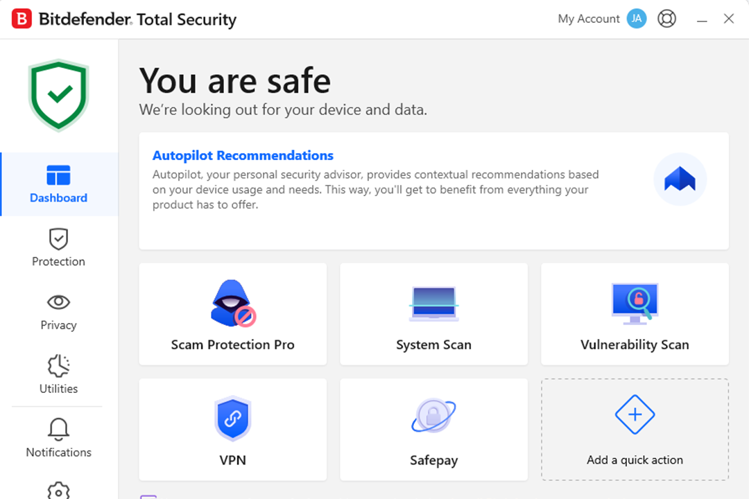 It’s a pricey but comprehensive solution (Bitdefender)