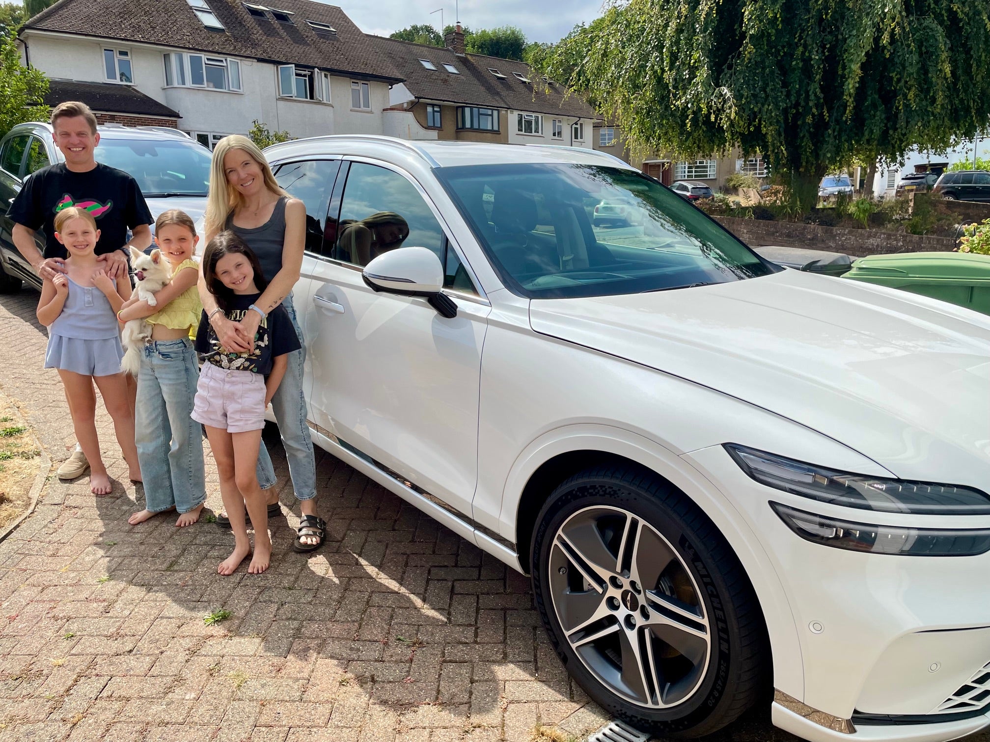 The Genesis GV70 was a welcome (and timely) arrival on the Bests’ driveway (Simon Best)