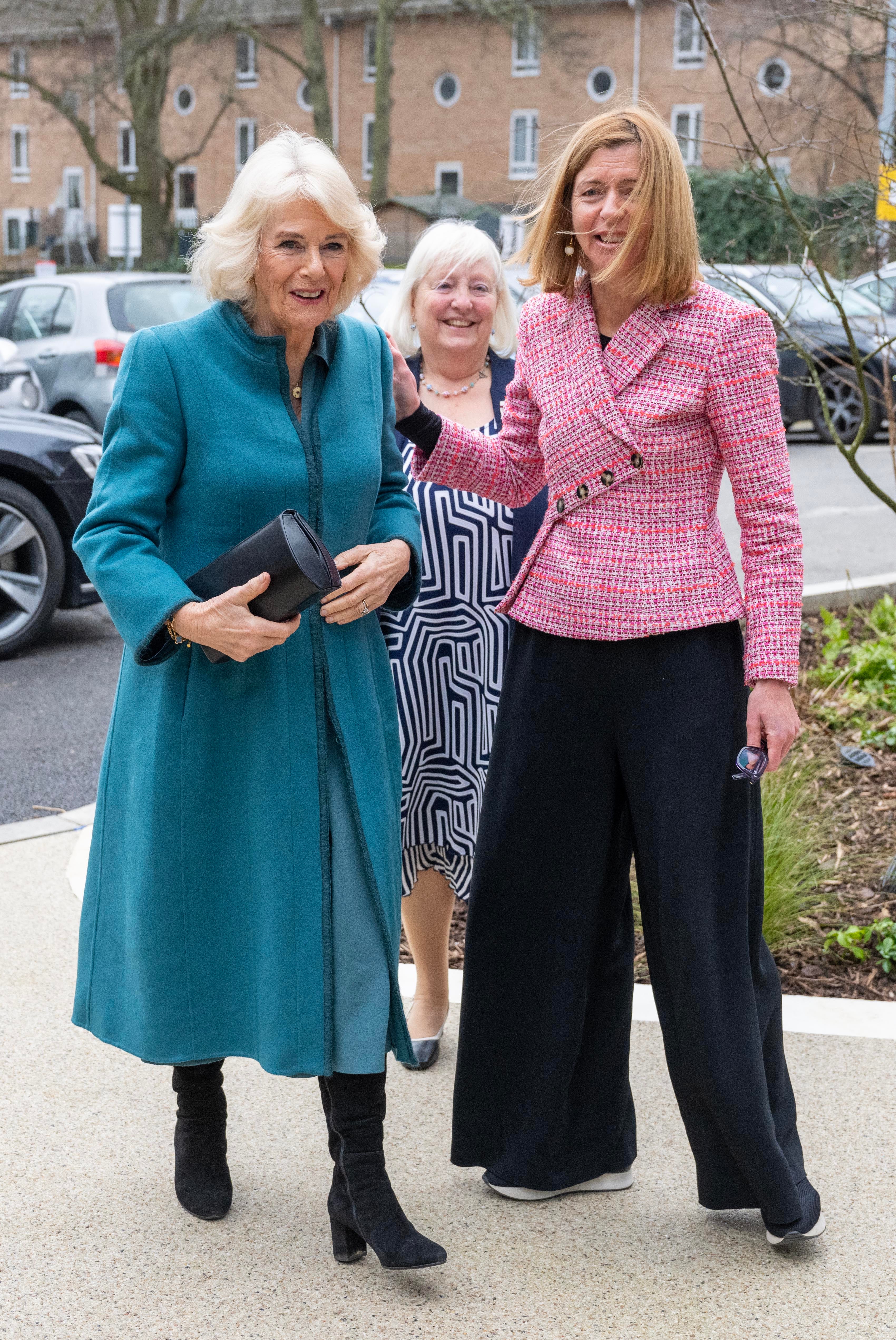 Dame Laura Lee (right) commended Camilla for the strength she showed during the difficult period in 2024