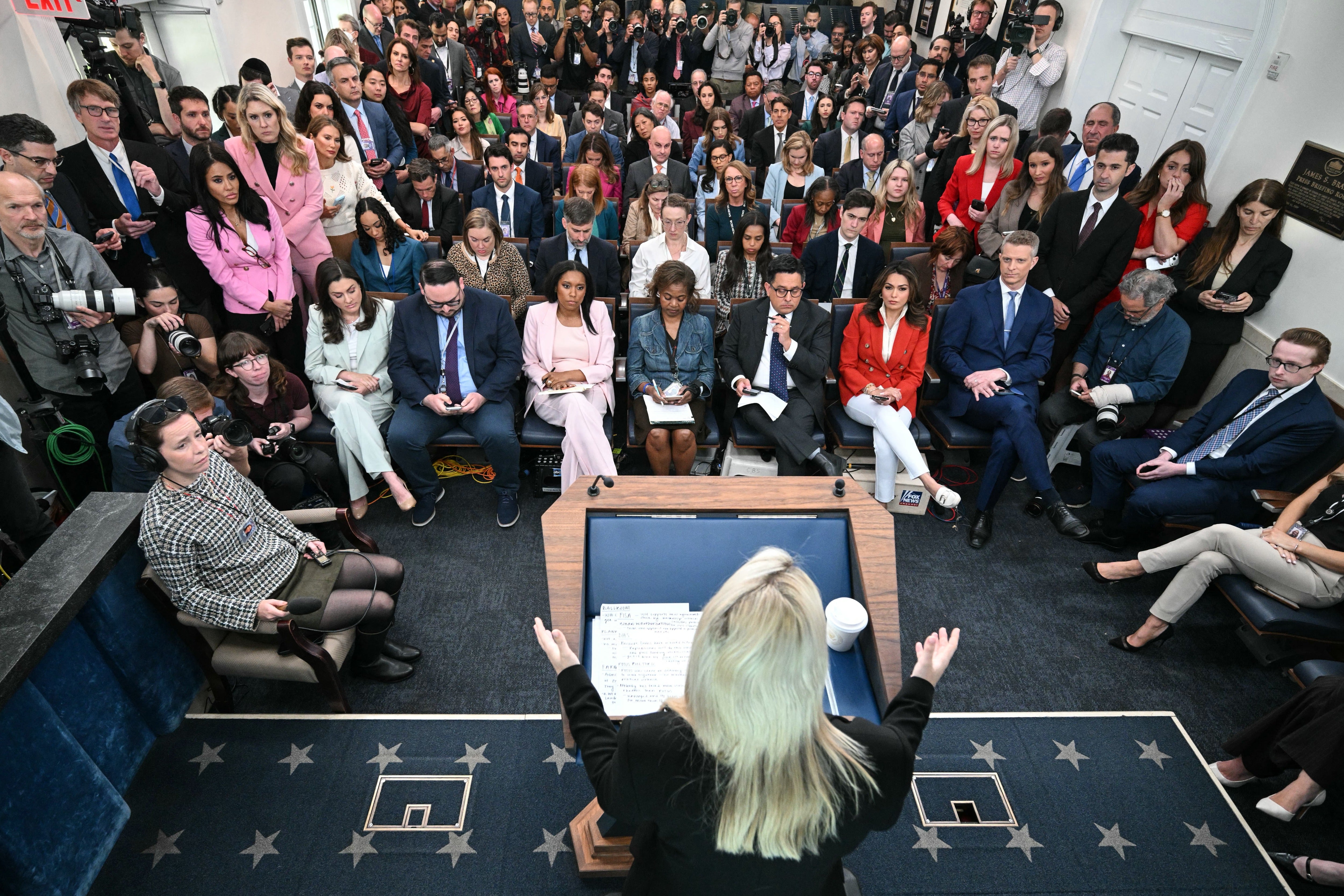 Some potential contenders are said to be wary of the position. A source told CNN: ‘It’s an insane job. It’s a thankless job. And now they’ll have to follow and be constantly compared to Karoline’