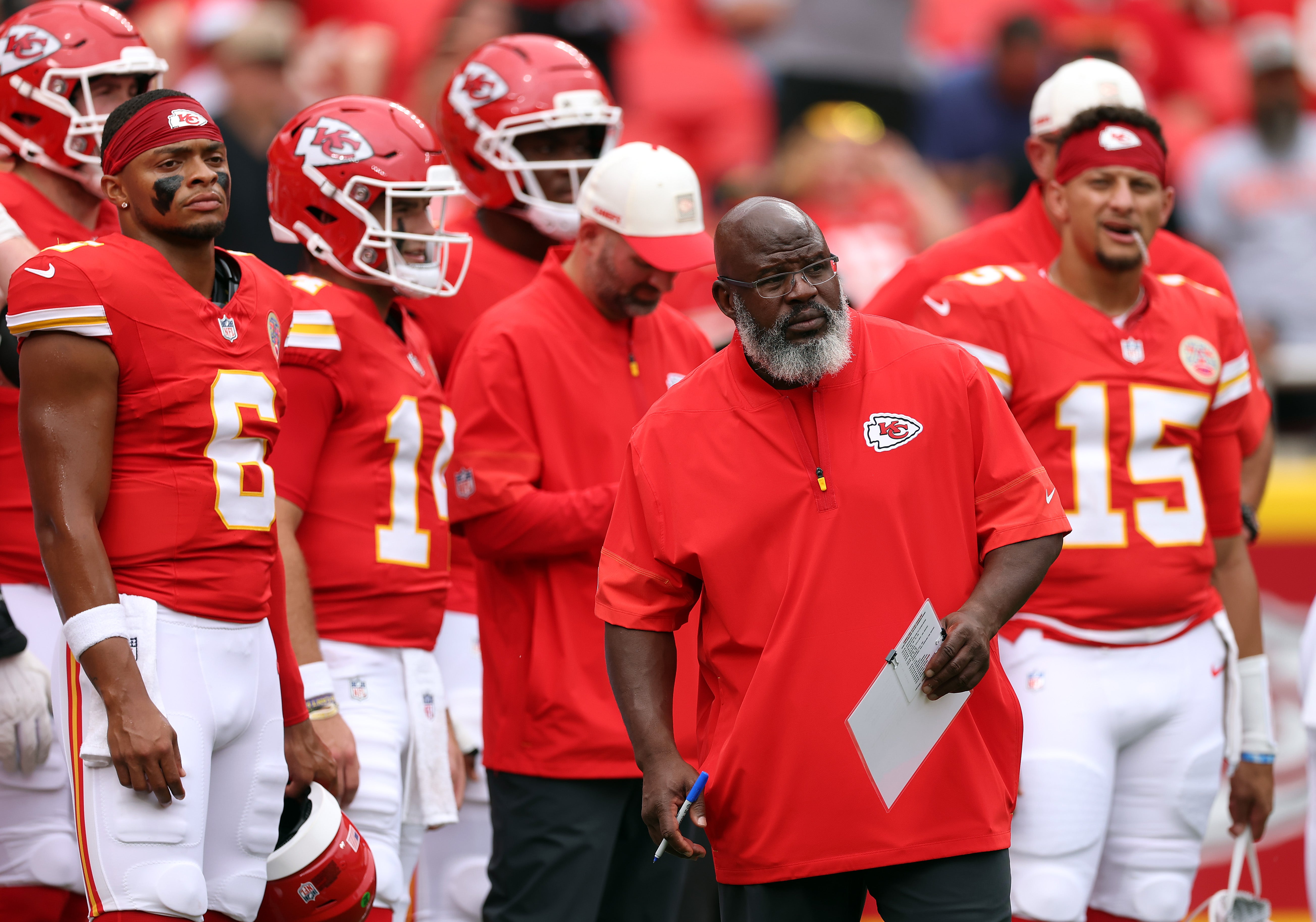 Bieniemy joked that his wife wanted him to return to the Chiefs as he was driving her crazy