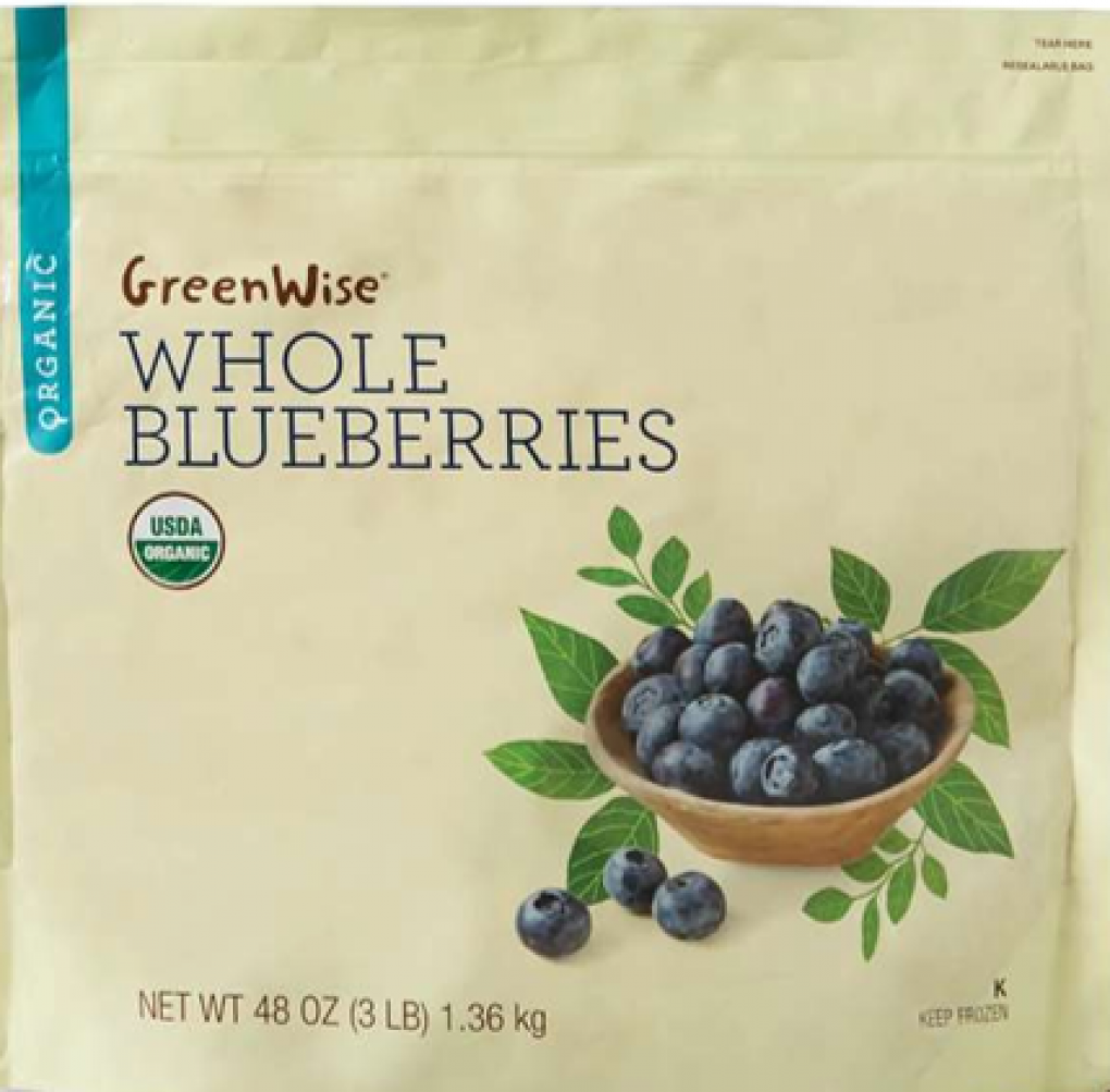 These frozen GreenWise blueberries and other berries were recalled last month after people were sickened with E. coli in Florida and Georgia (FDA)