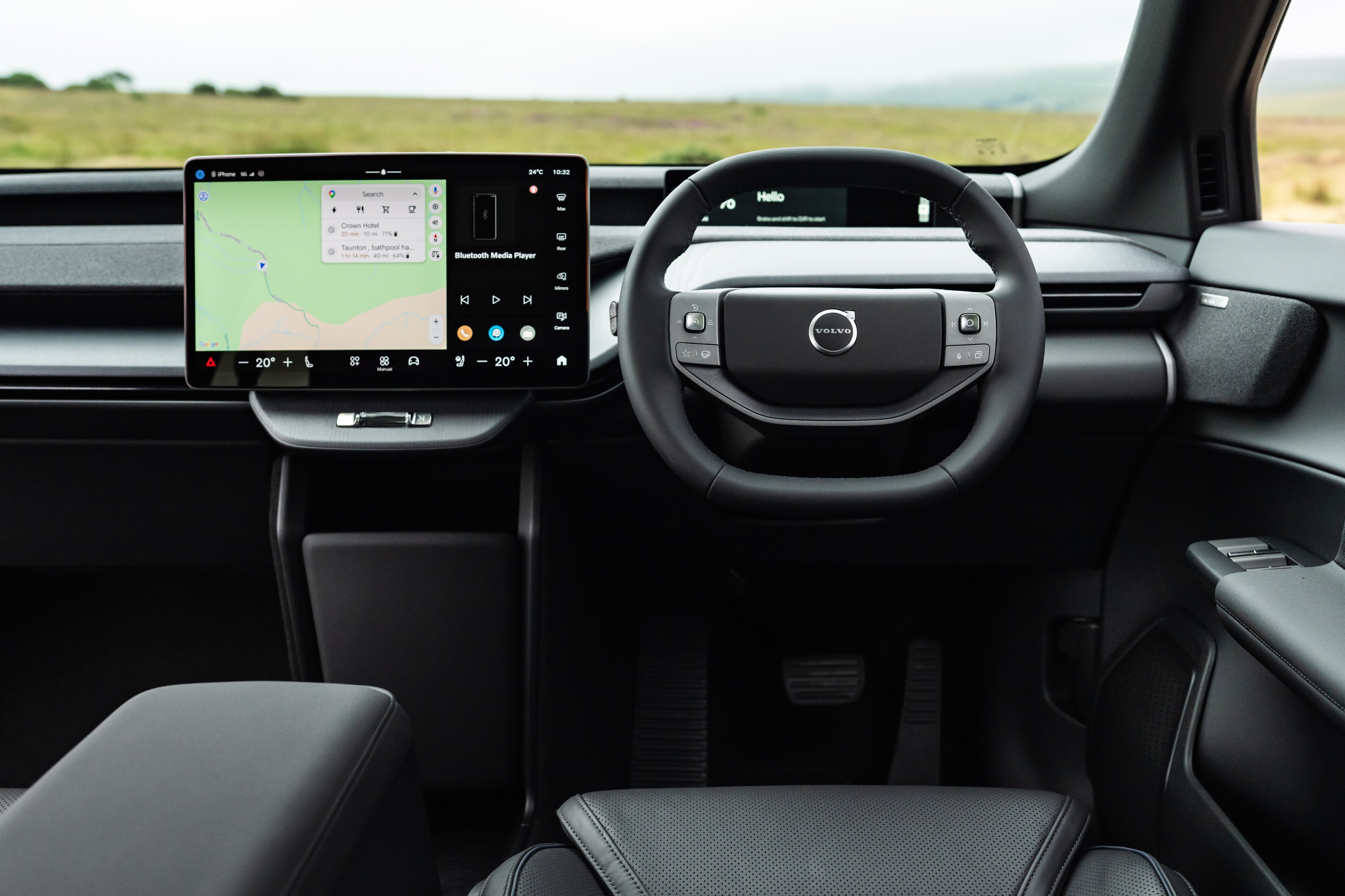 The Volvo EX60 tech features a Google-powered 15in OLED display with Gemini natural voice control