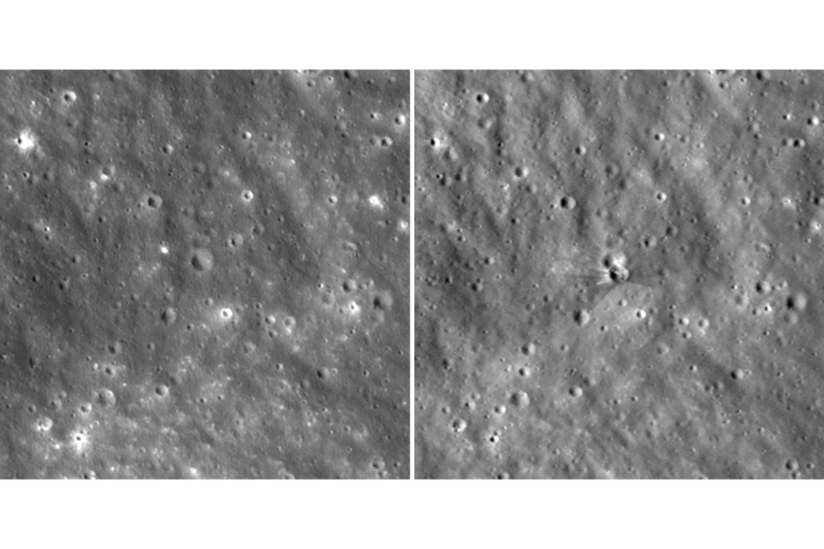 NASA publishes sharper images of crater left by SpaceX rocket impact on the Moon