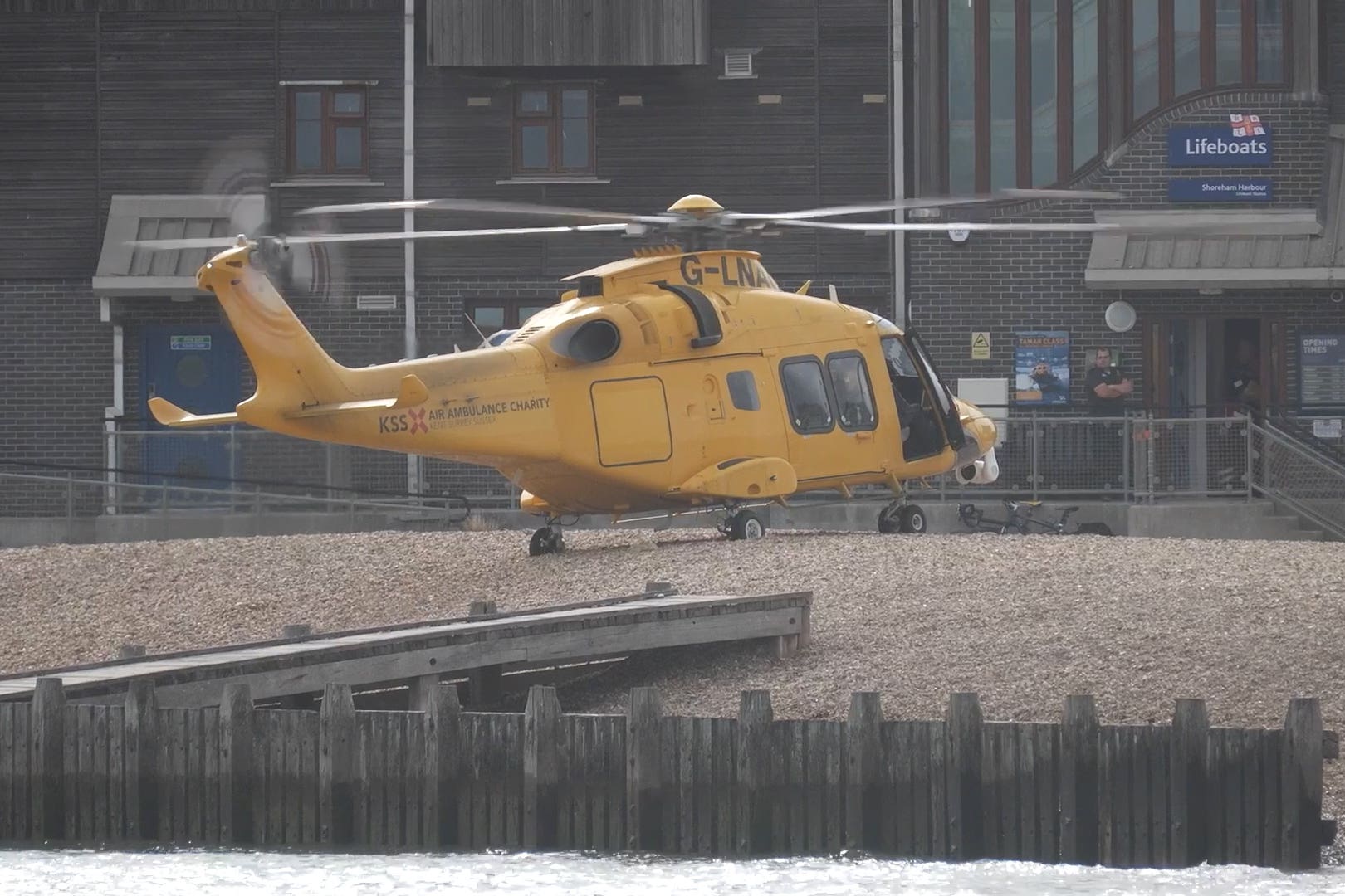 Emergency services respond to four people in water near Shoreham; three from same family die after getting into trouble off Sussex coast