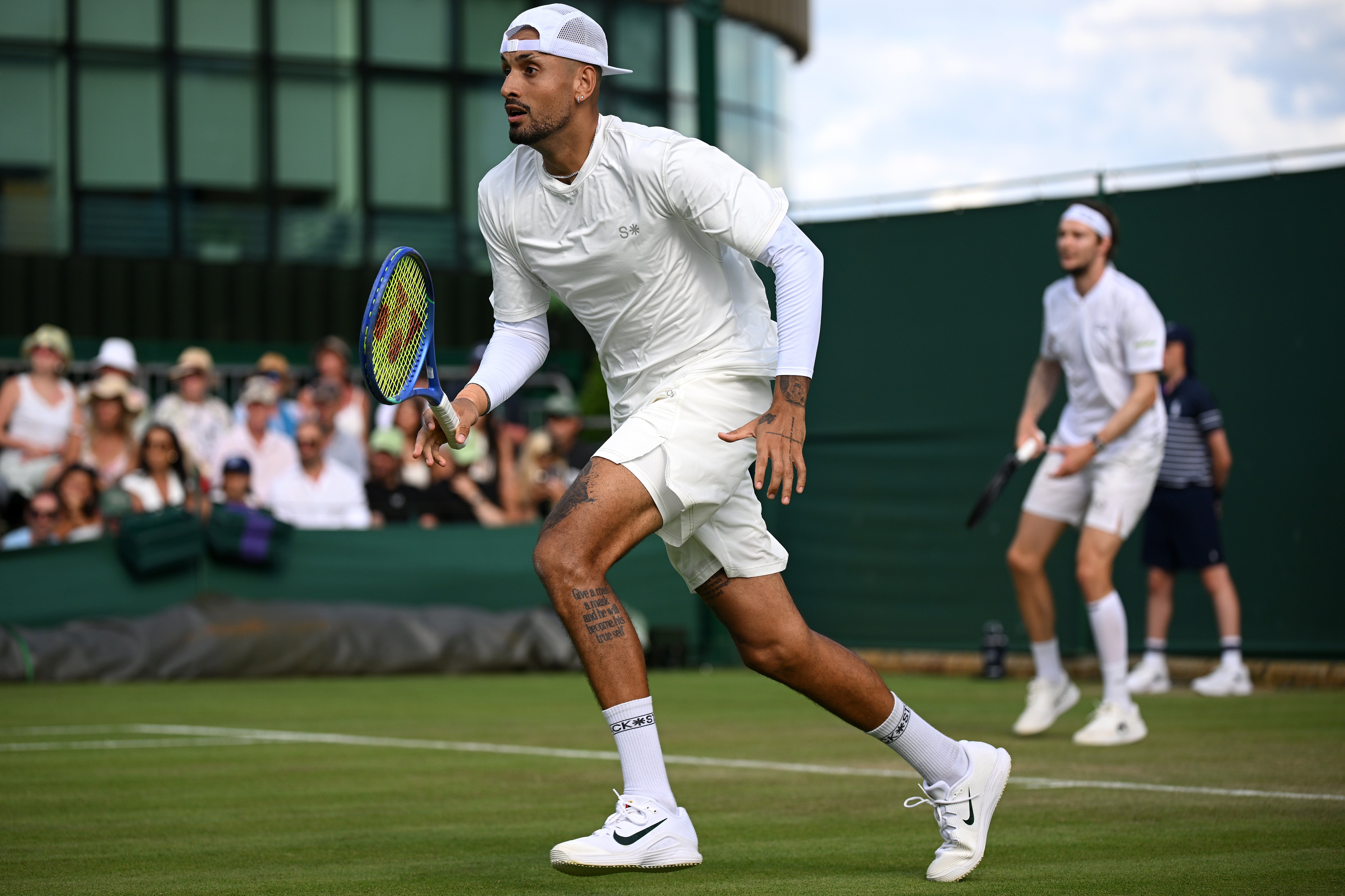 Nick Kyrgios last featured on court at Wimbledon